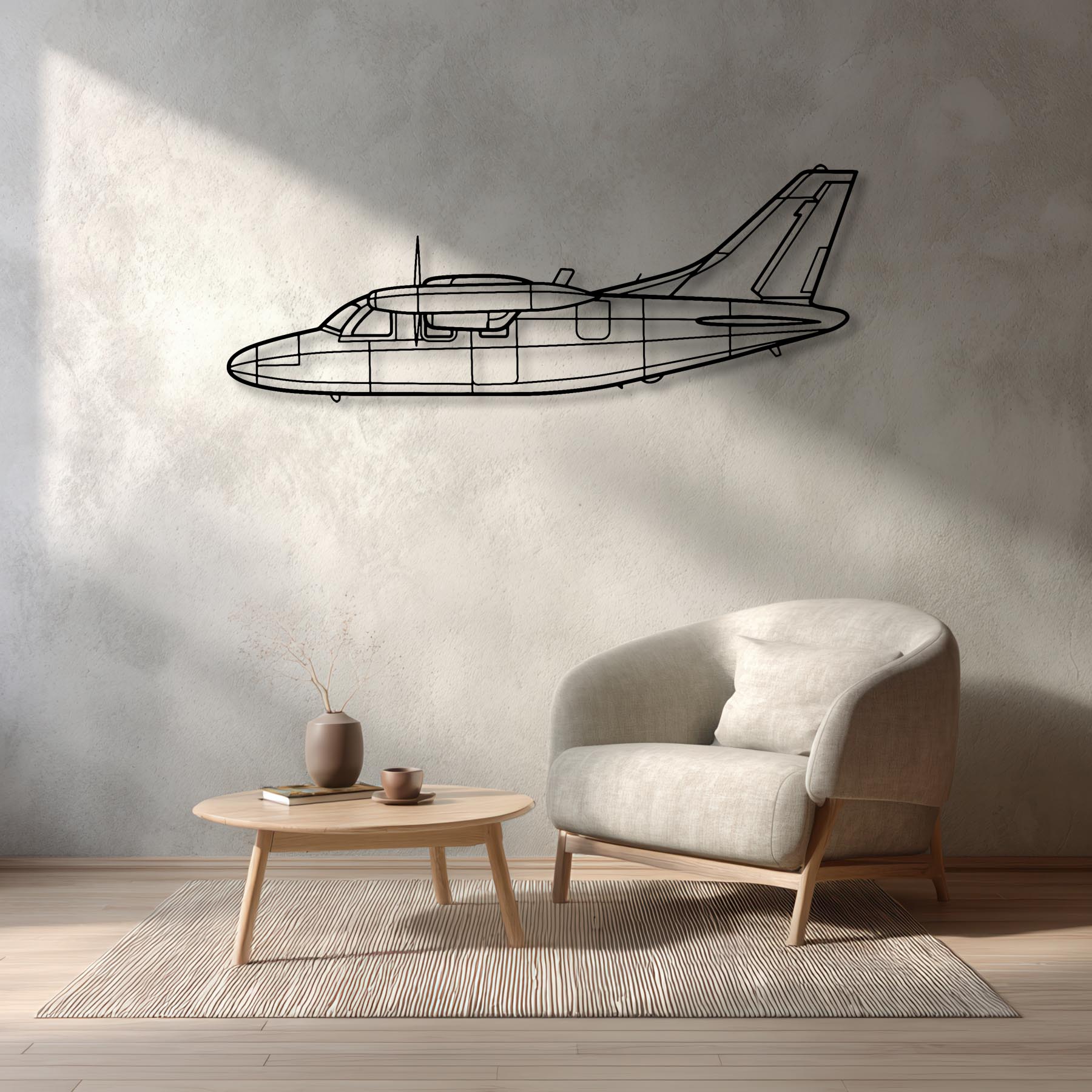 MU-2K Metal Aircraft Wall Art - NCP0290