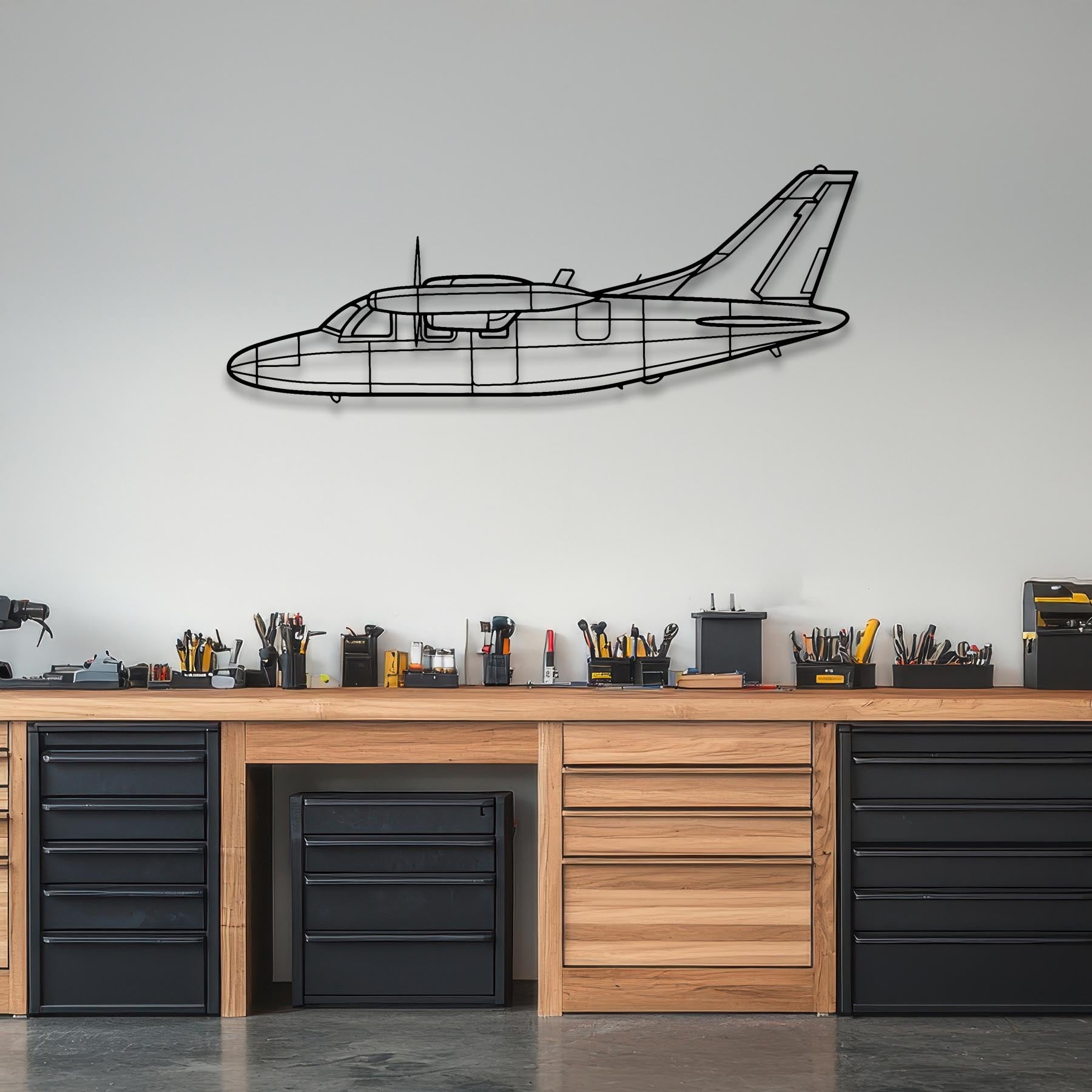 MU-2K Metal Aircraft Wall Art - NCP0290