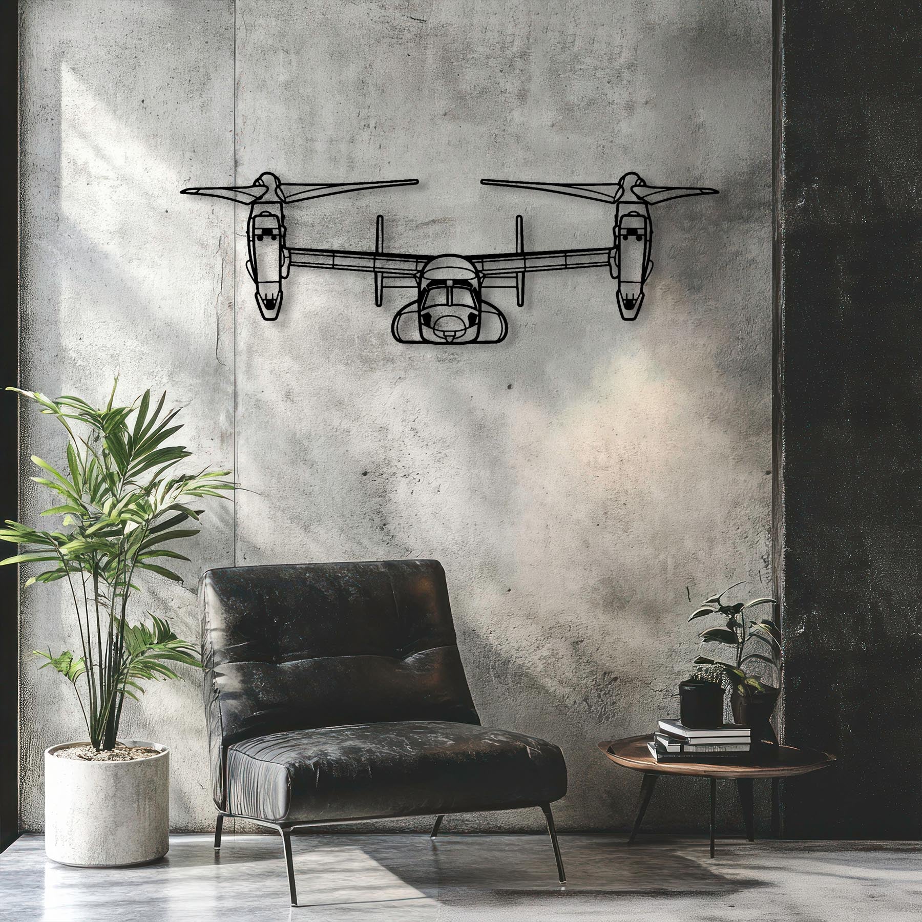 MV-22 Osprey Front Metal Aircraft Wall Art - NCP0186
