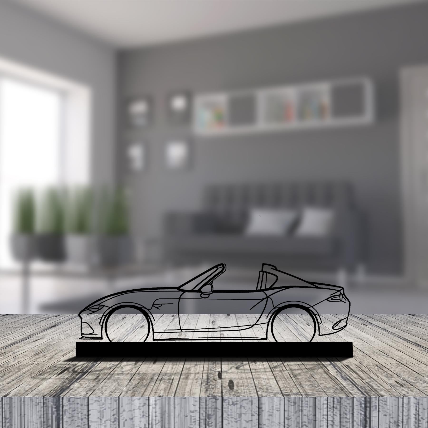 MX-5 RF Silhouette Metal Art Stand
