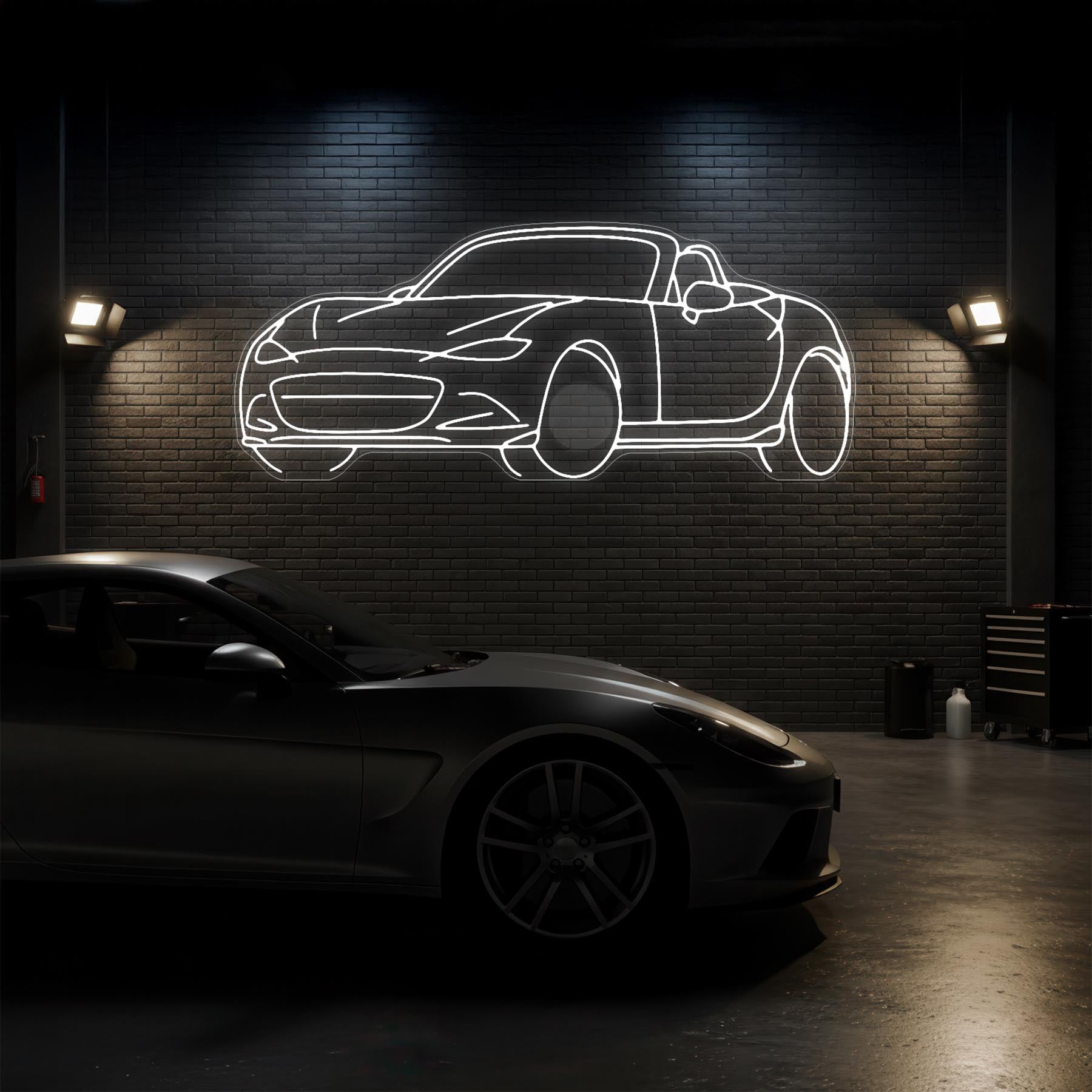 MX5 Angle Neon Silhouette