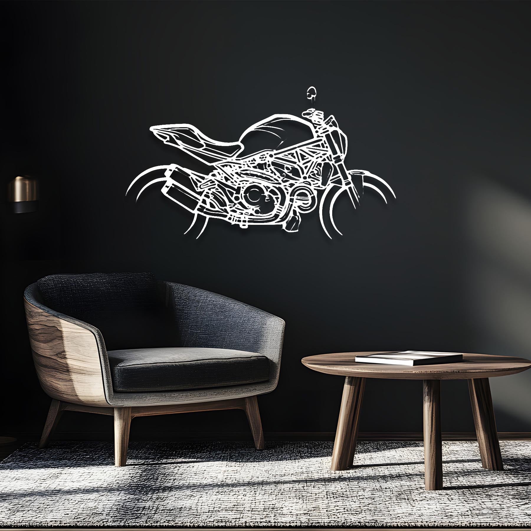 Monster 1200S 2019 Silhouette Metal Wall Art