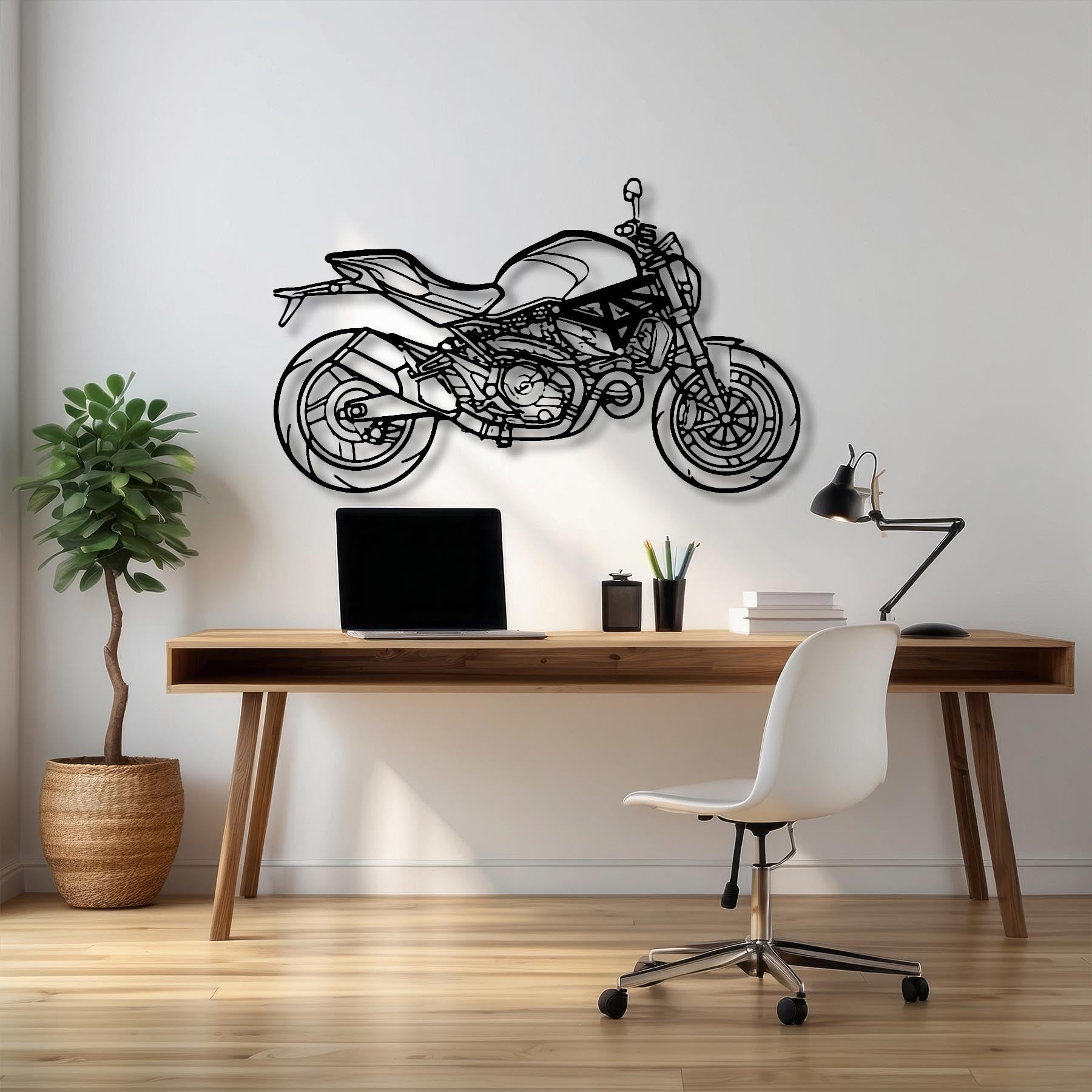 Monster 2018 Silhouette Metal Wall Art