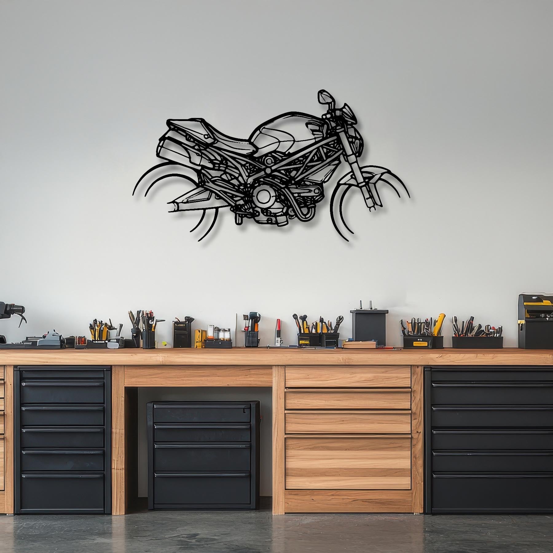 Monster M696 Silhouette Metal Wall Art