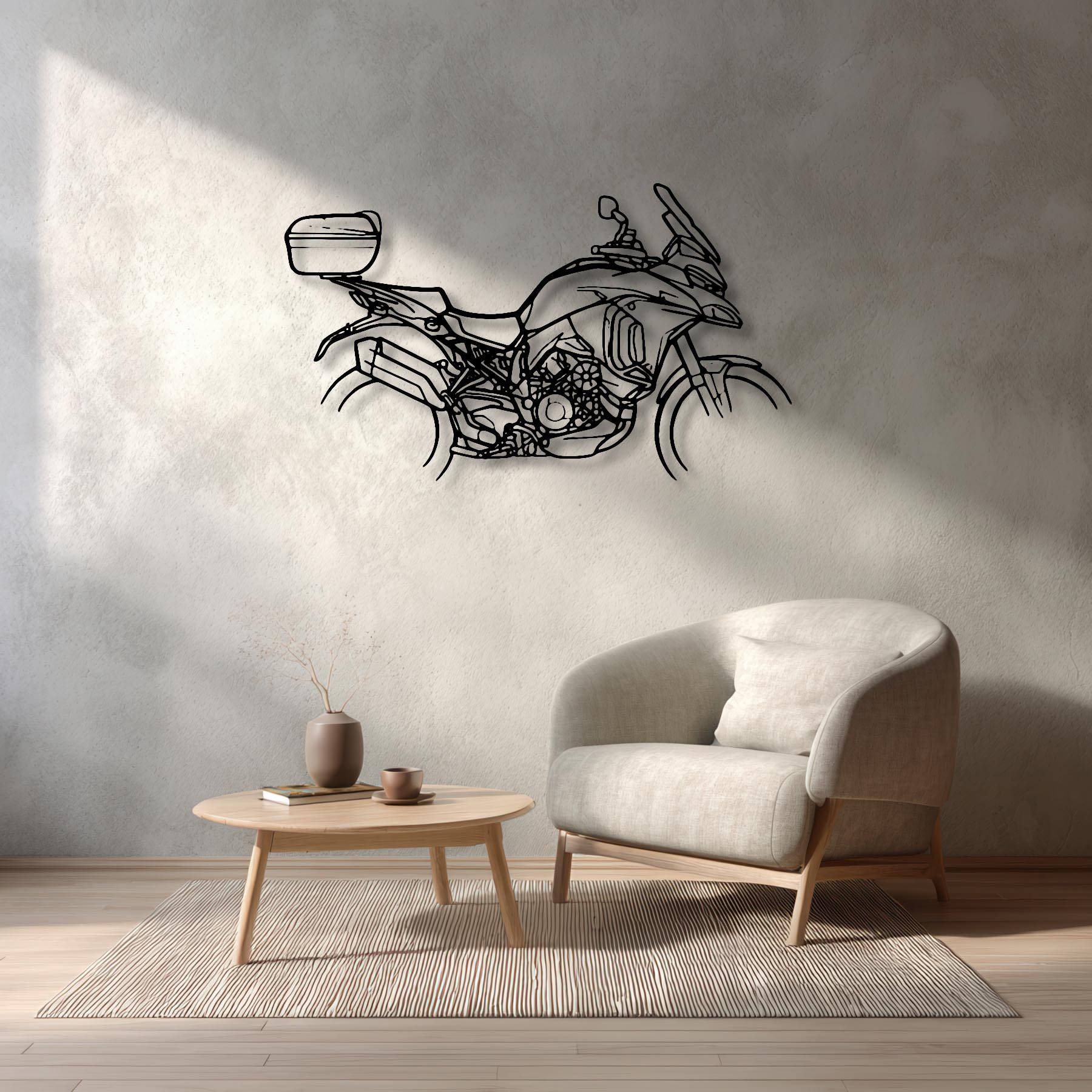 Multistrada V4 2023 Silhouette Metal Wall Art