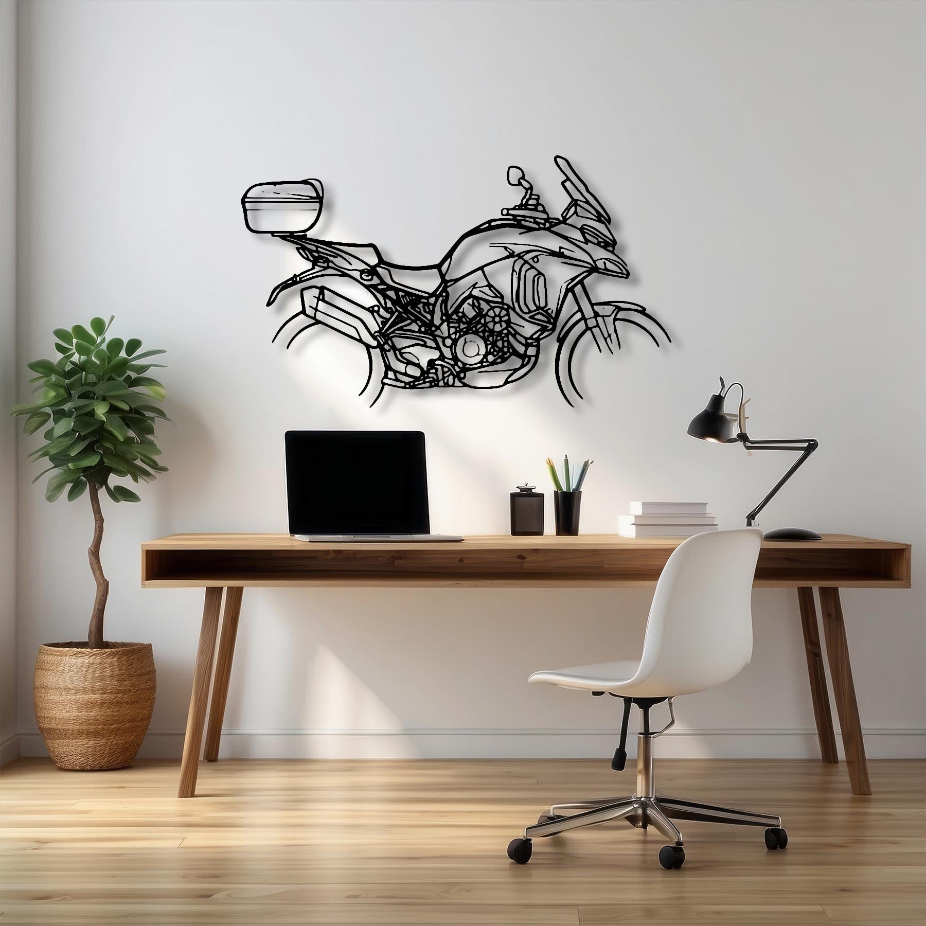 Multistrada V4 2023 Silhouette Metal Wall Art