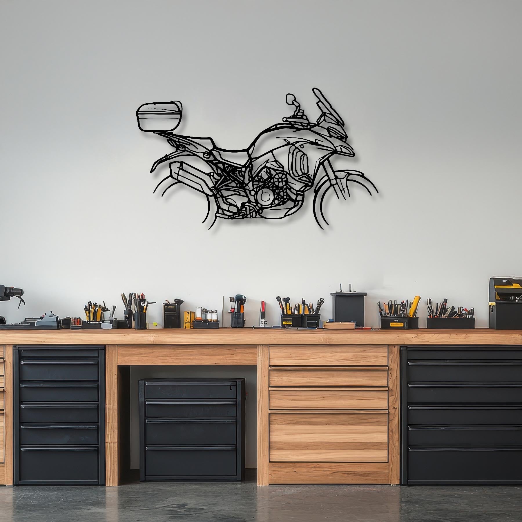 Multistrada V4 2023 Silhouette Metal Wall Art