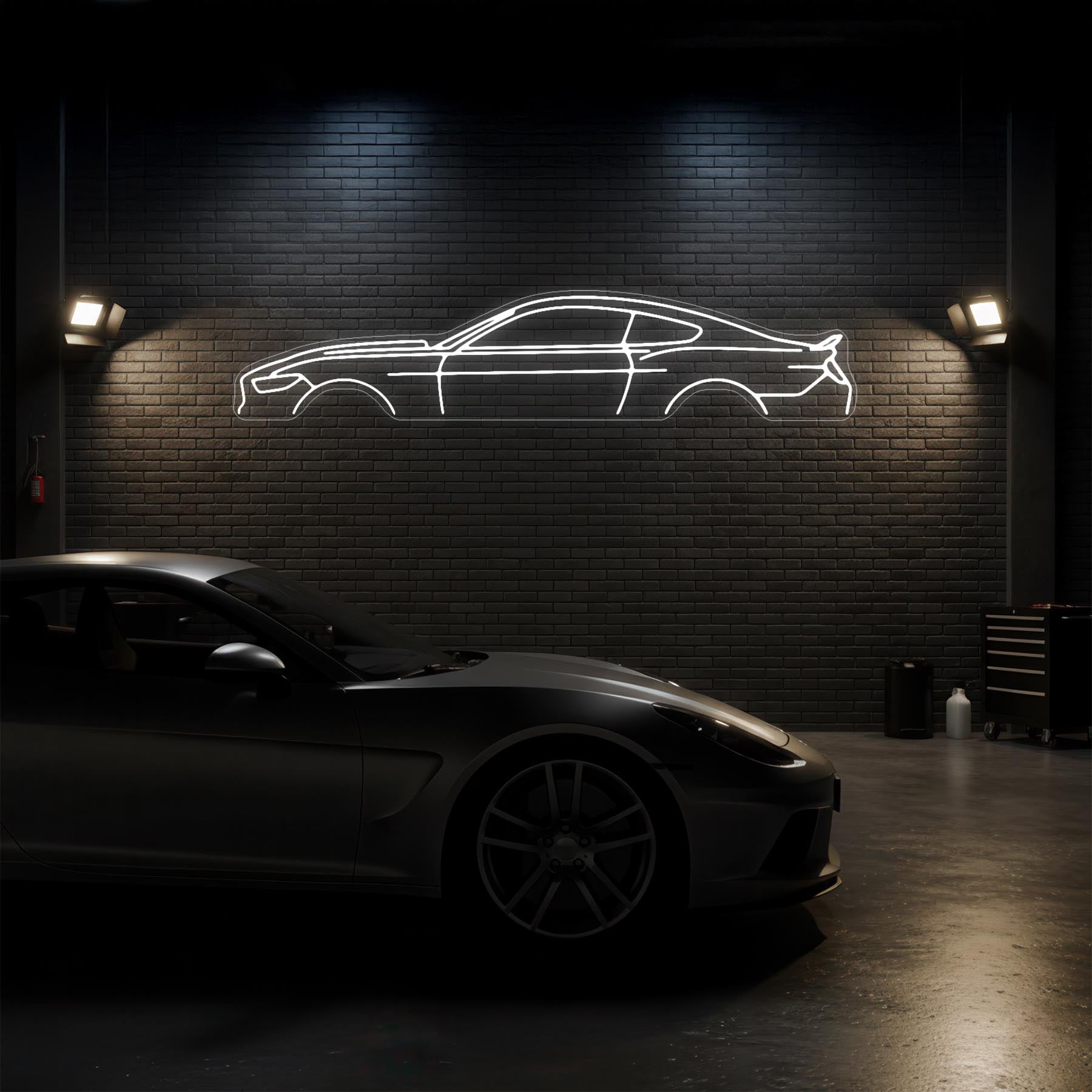 Mustang 2017 Neon Silhouette