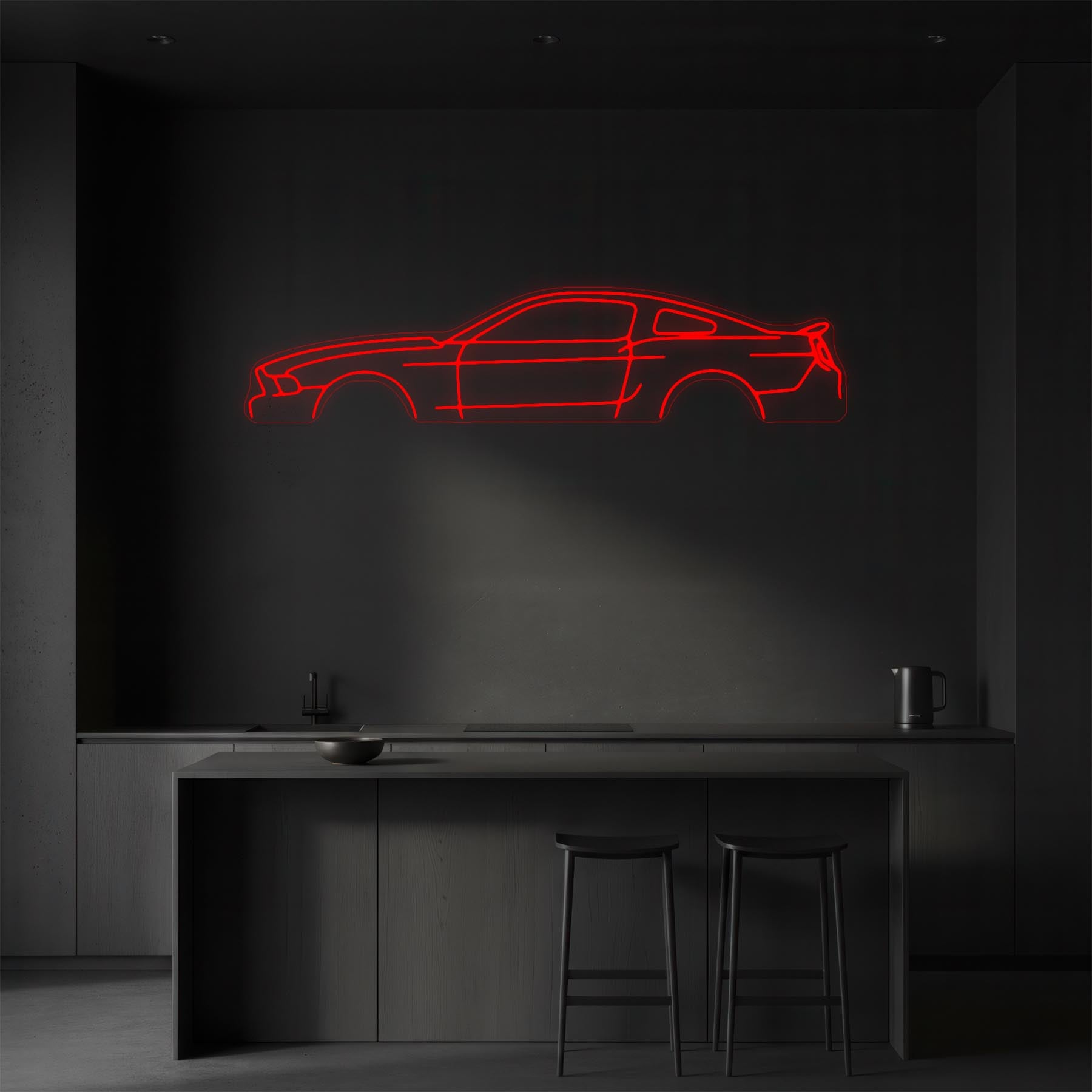 Mustang GT500 2013 Neon Silhouette