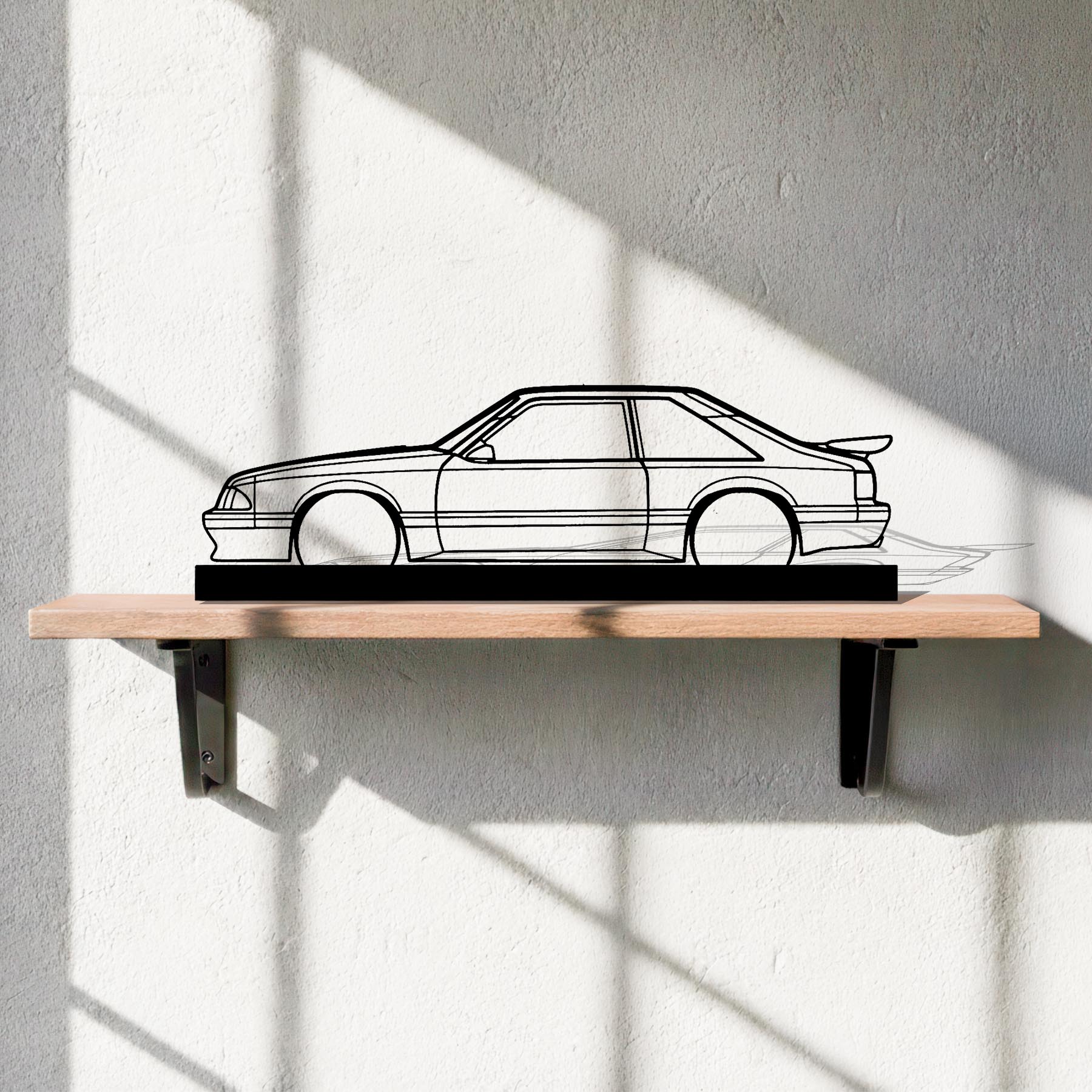 Mustang Saleen Silhouette Metal Art Stand