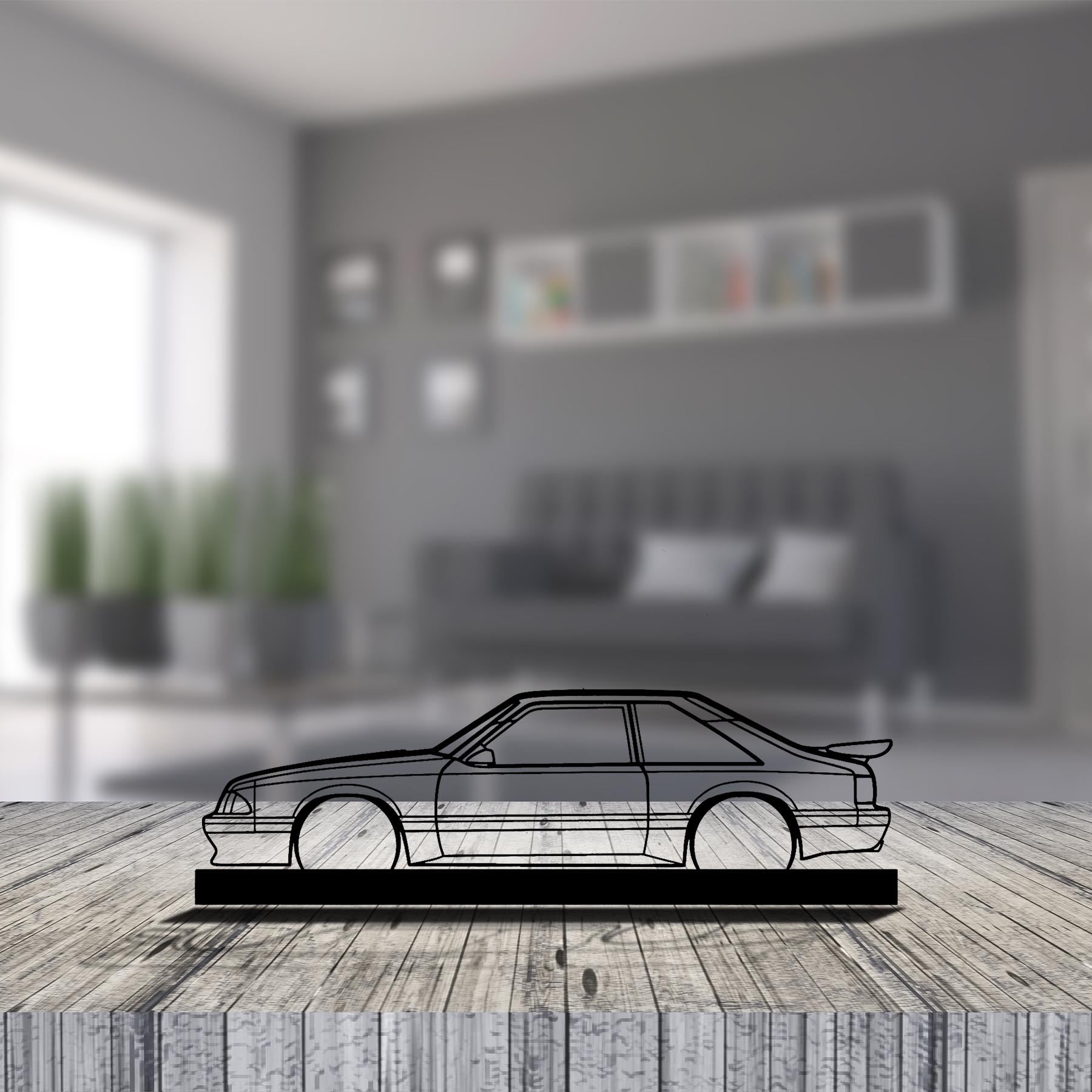 Mustang Saleen Silhouette Metal Art Stand