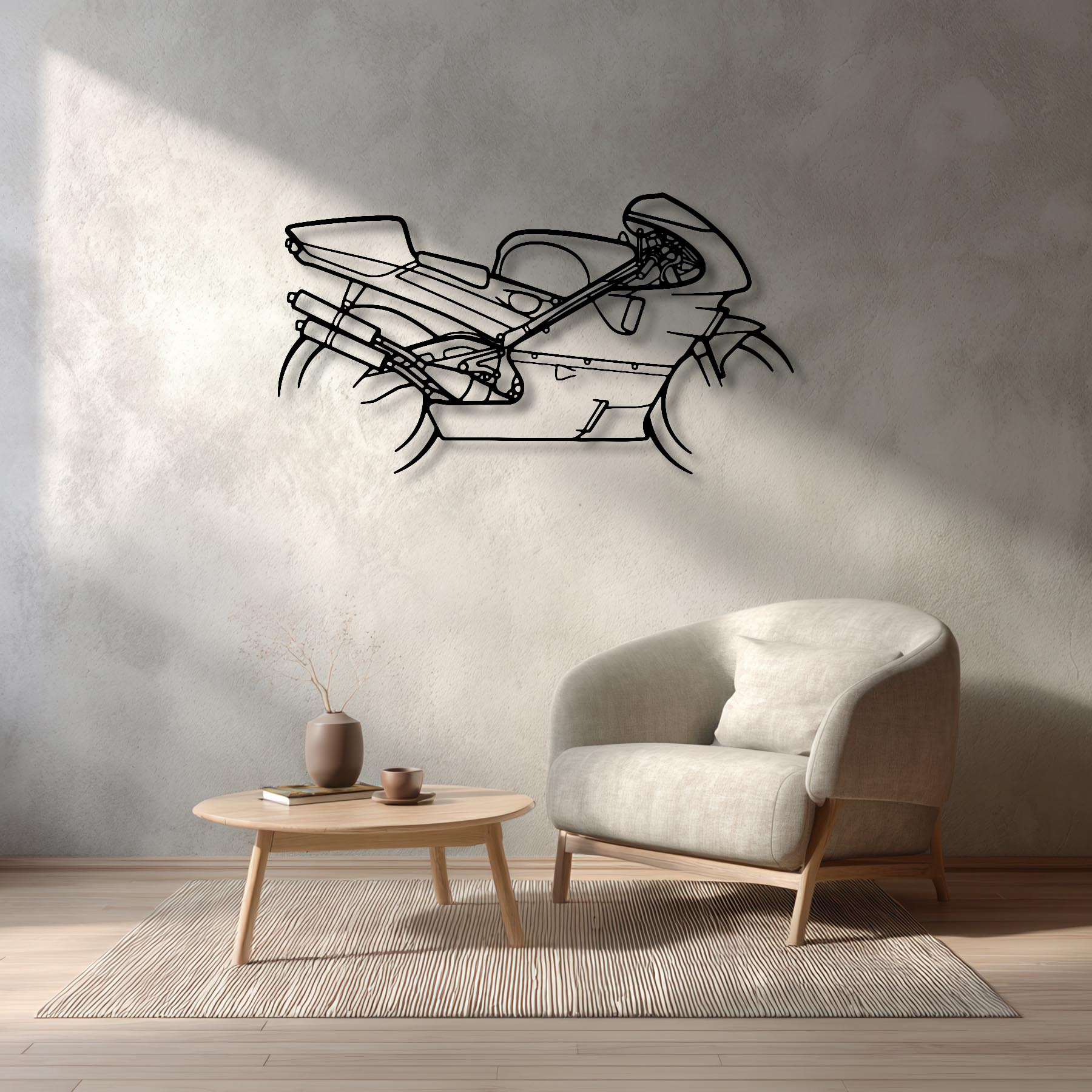 NSR500 Silhouette Metal Wall Art