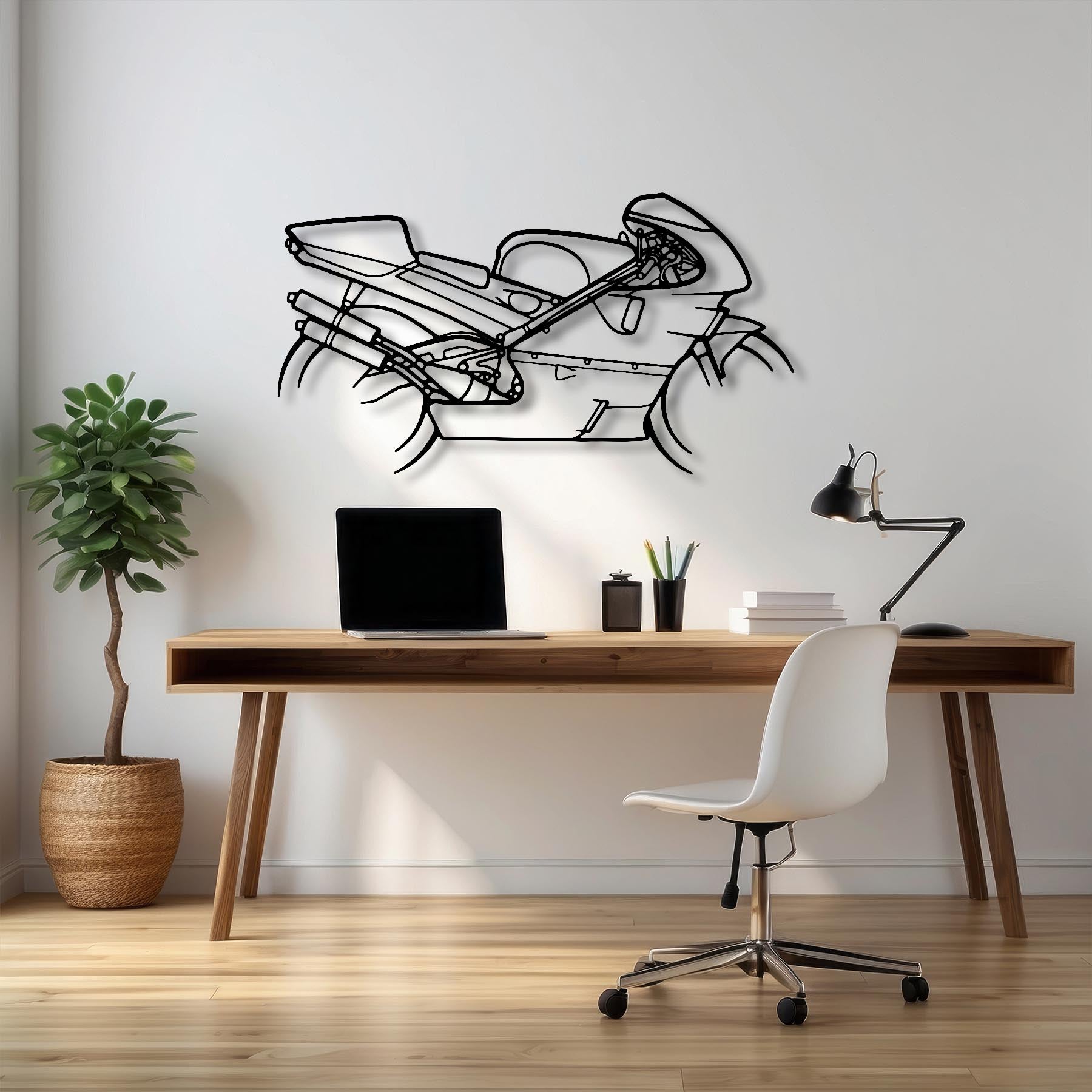 NSR500 Silhouette Metal Wall Art