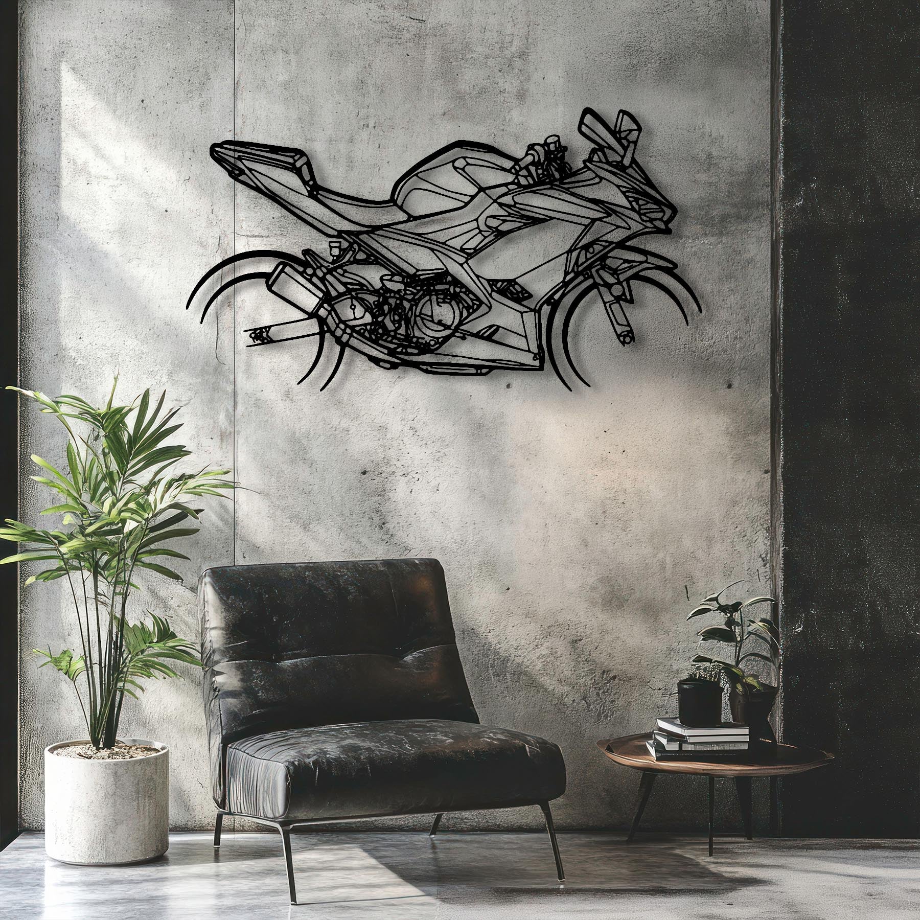 Ninja 400 2021 Silhouette Metal Wall Art