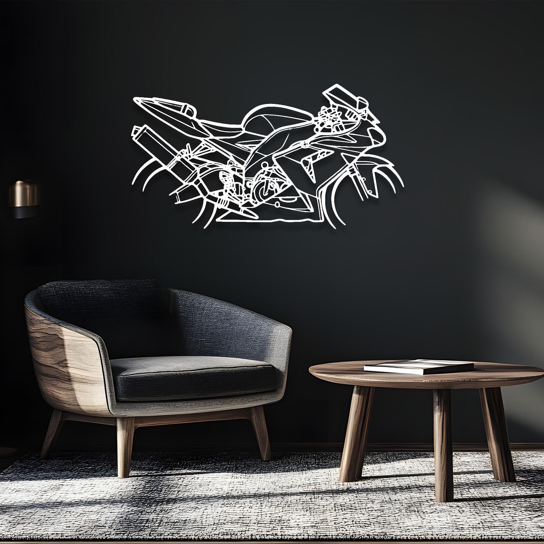 Ninja ZX-10R 2005 Silhouette Metal Wall Art