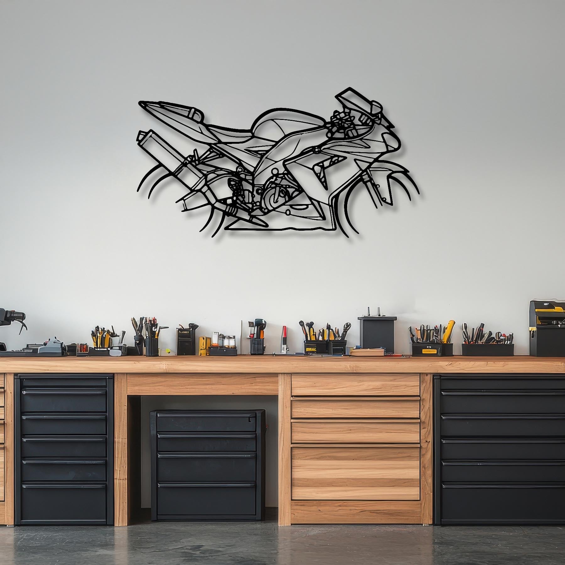 Ninja ZX-10R 2005 Silhouette Metal Wall Art