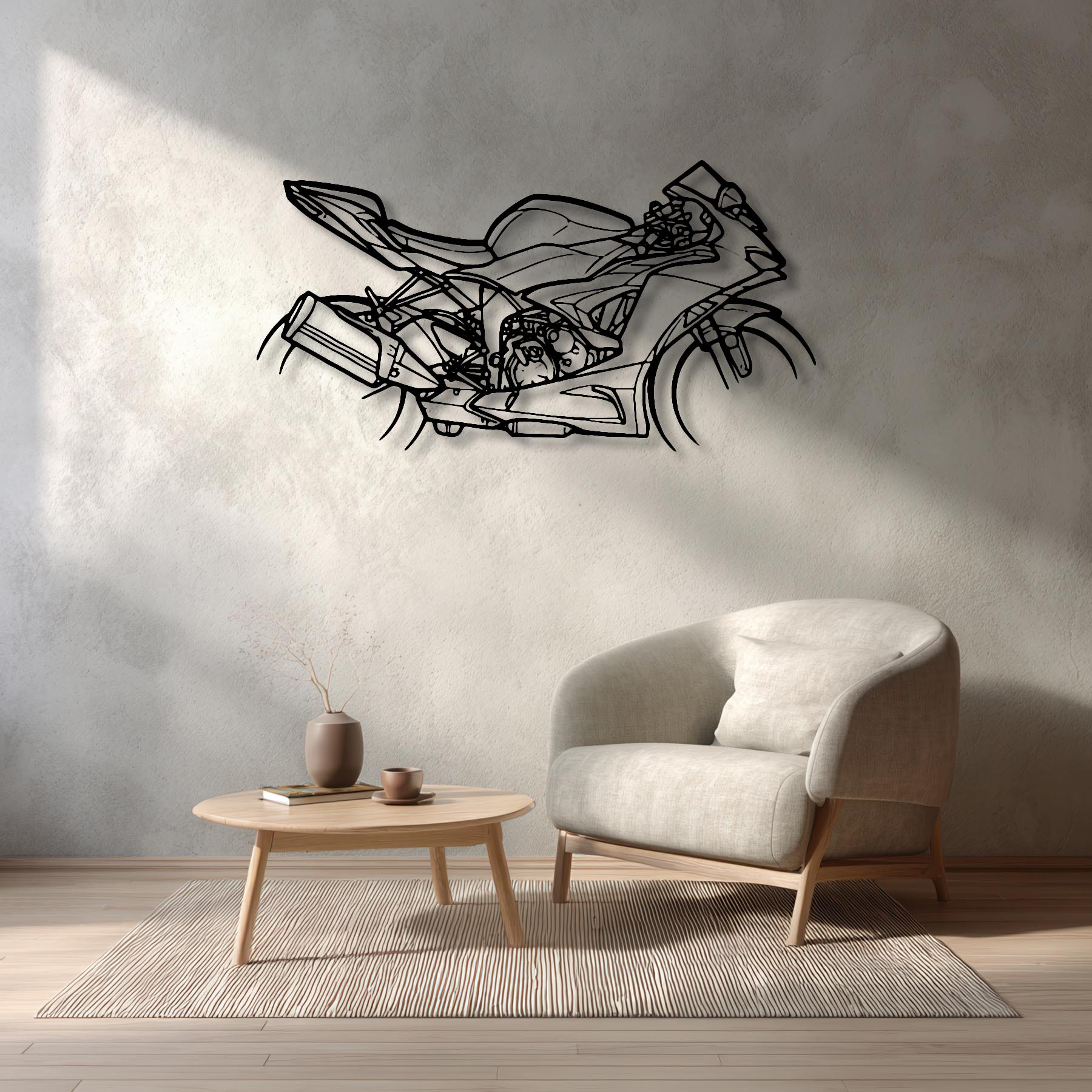 Ninja ZX-6R 2024 Silhouette Metal Wall Art