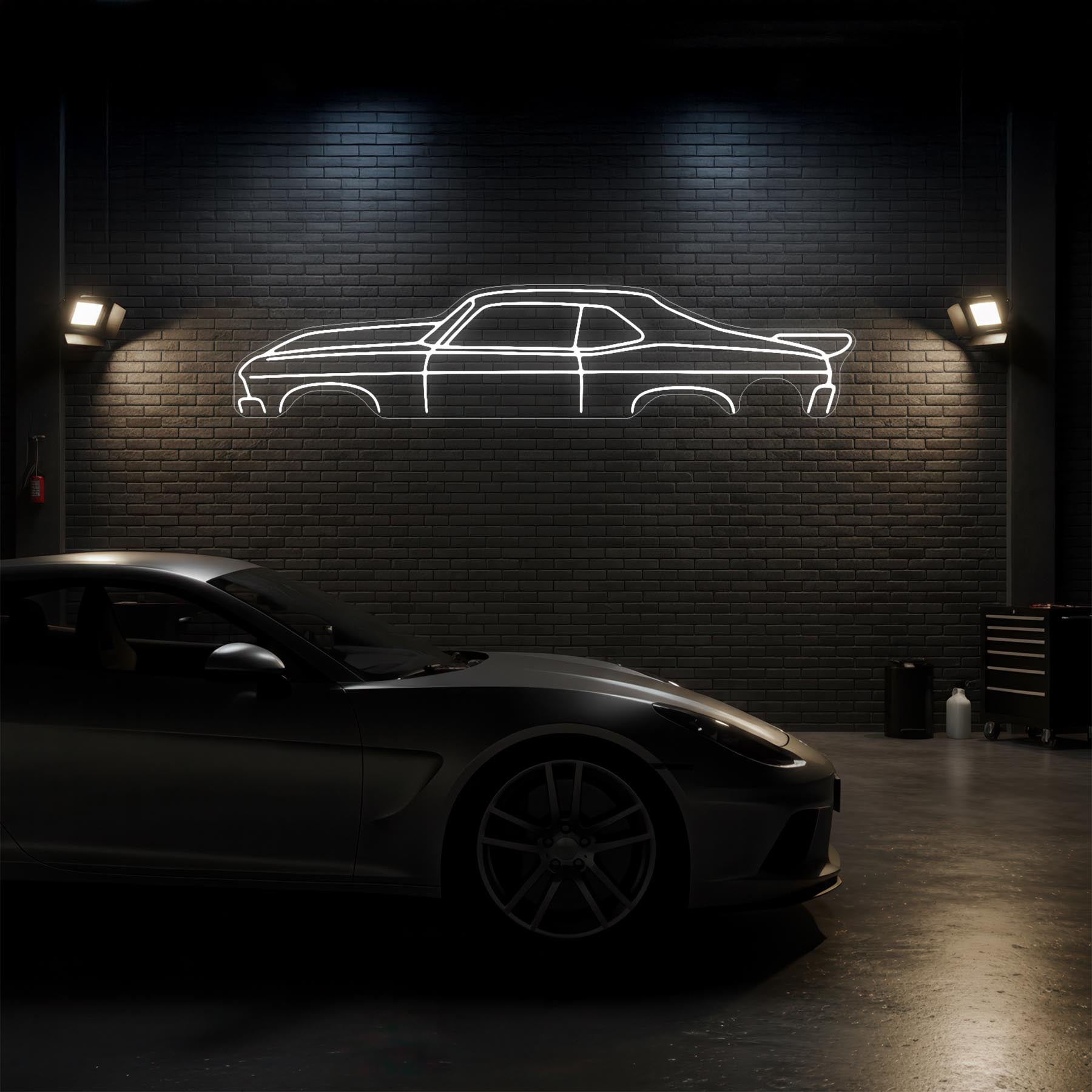 Nova 1970 Neon Silhouette