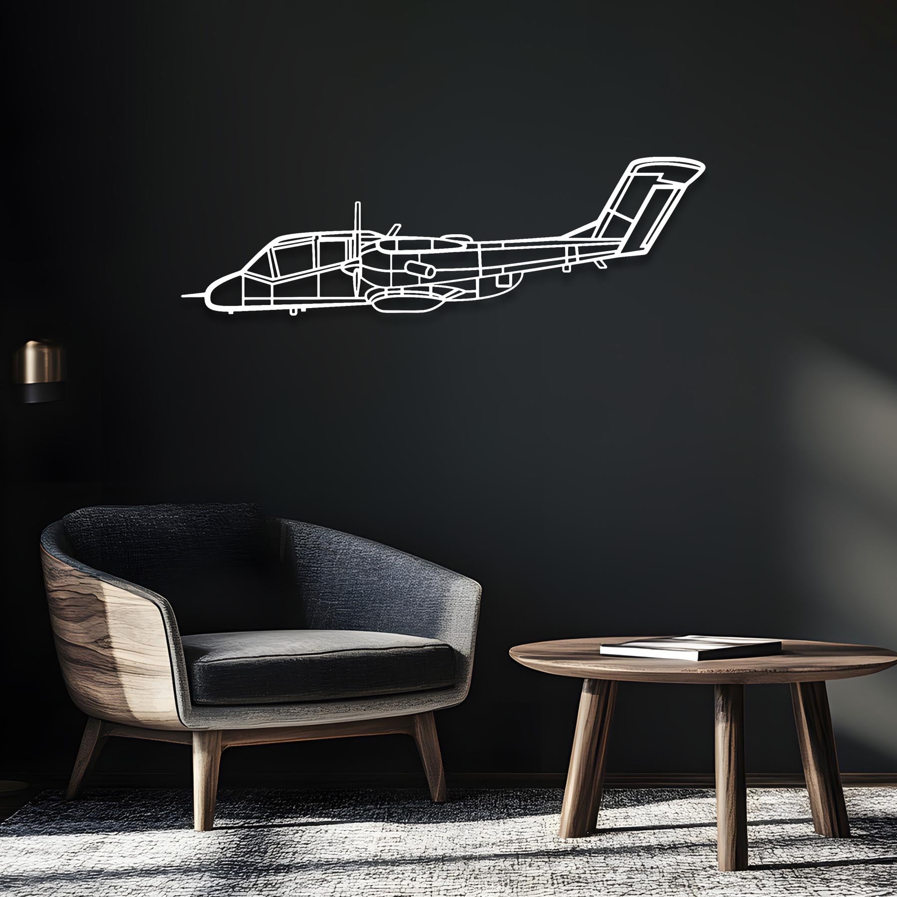 OV-10 Bronco Metal Aircraft Wall Art - NCP0591