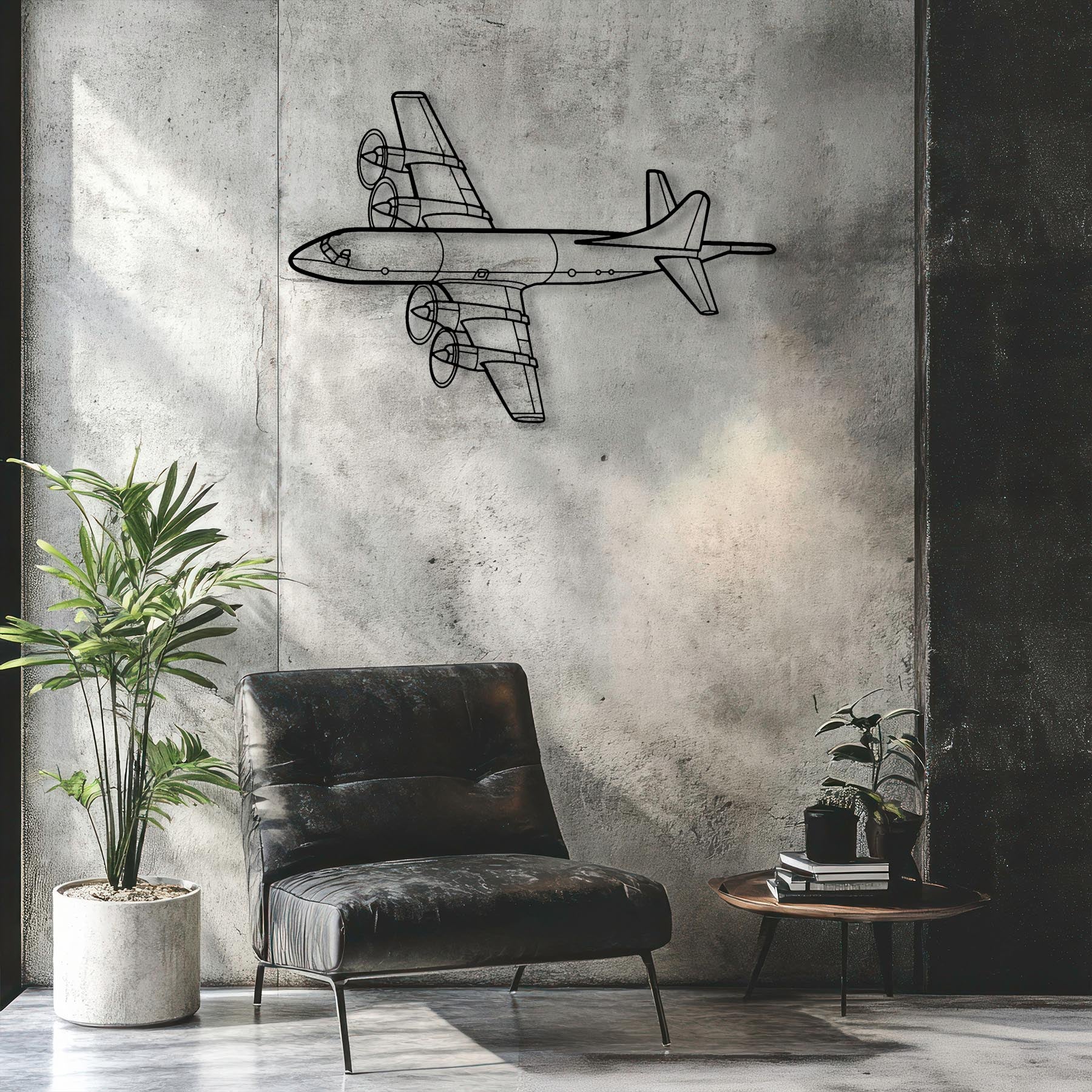 P-3C Orion Angle Metal Aircraft Wall Art - NCP0109