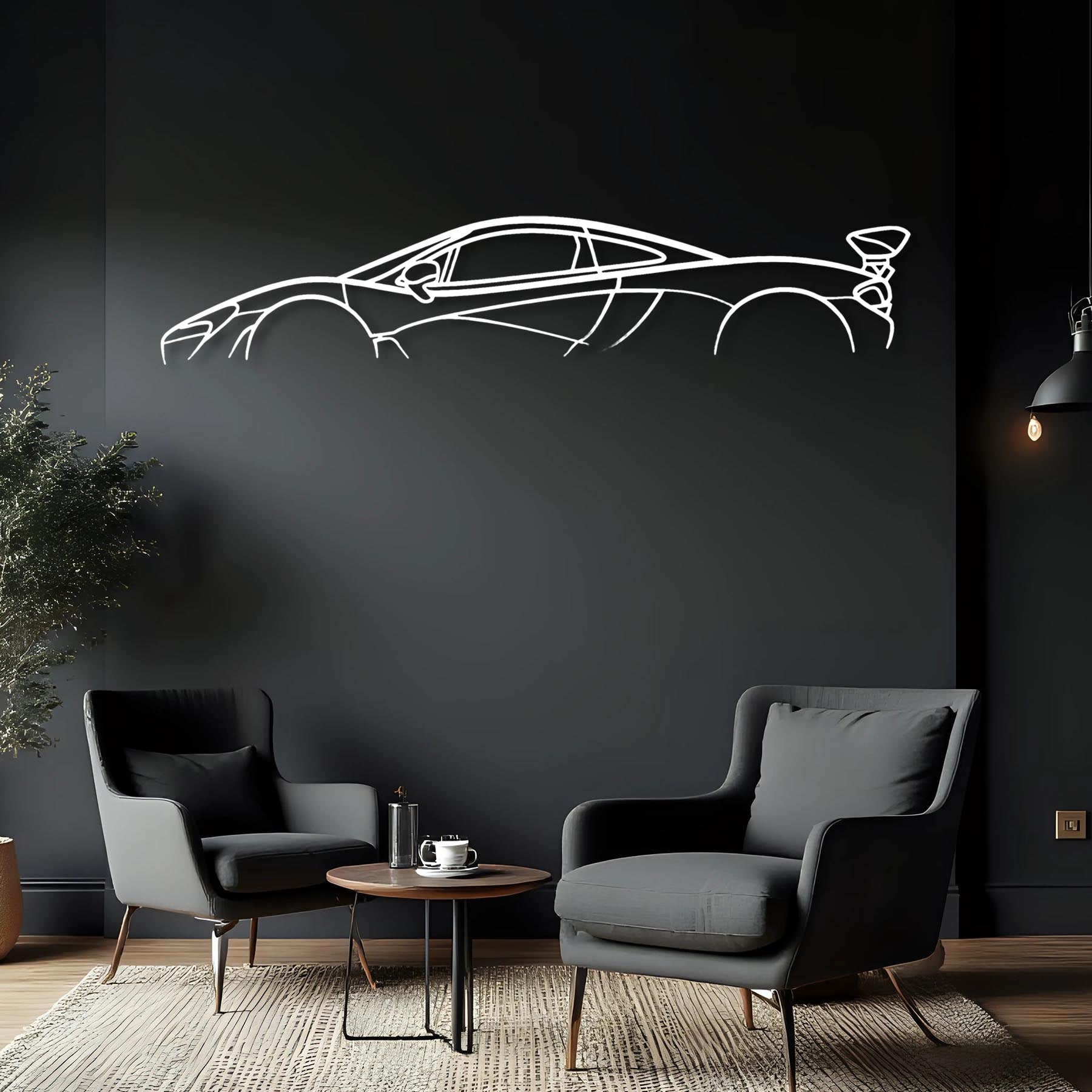 P1 Classic Silhouette Metal Wall Art
