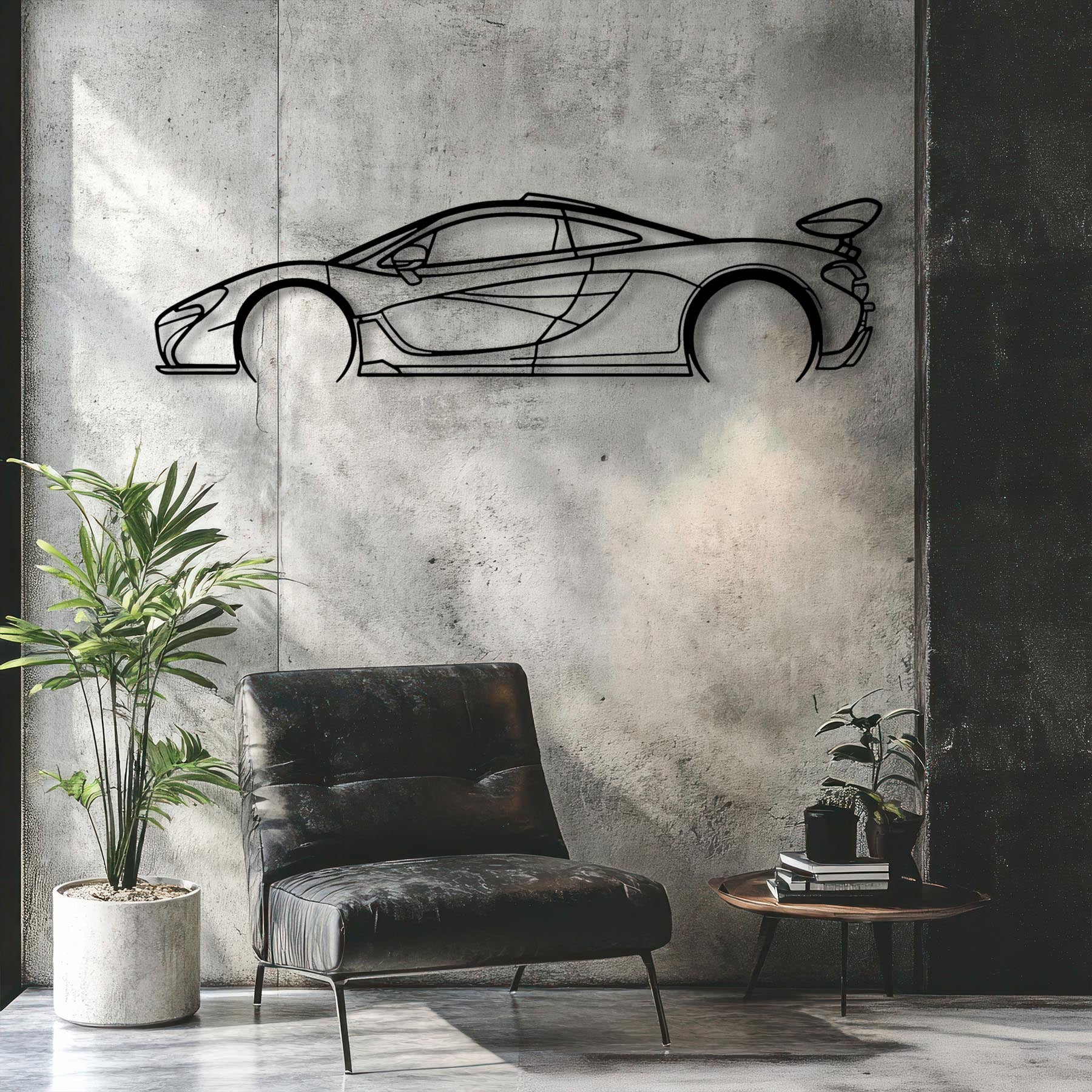 P1 Detailed Silhouette Metal Wall Art