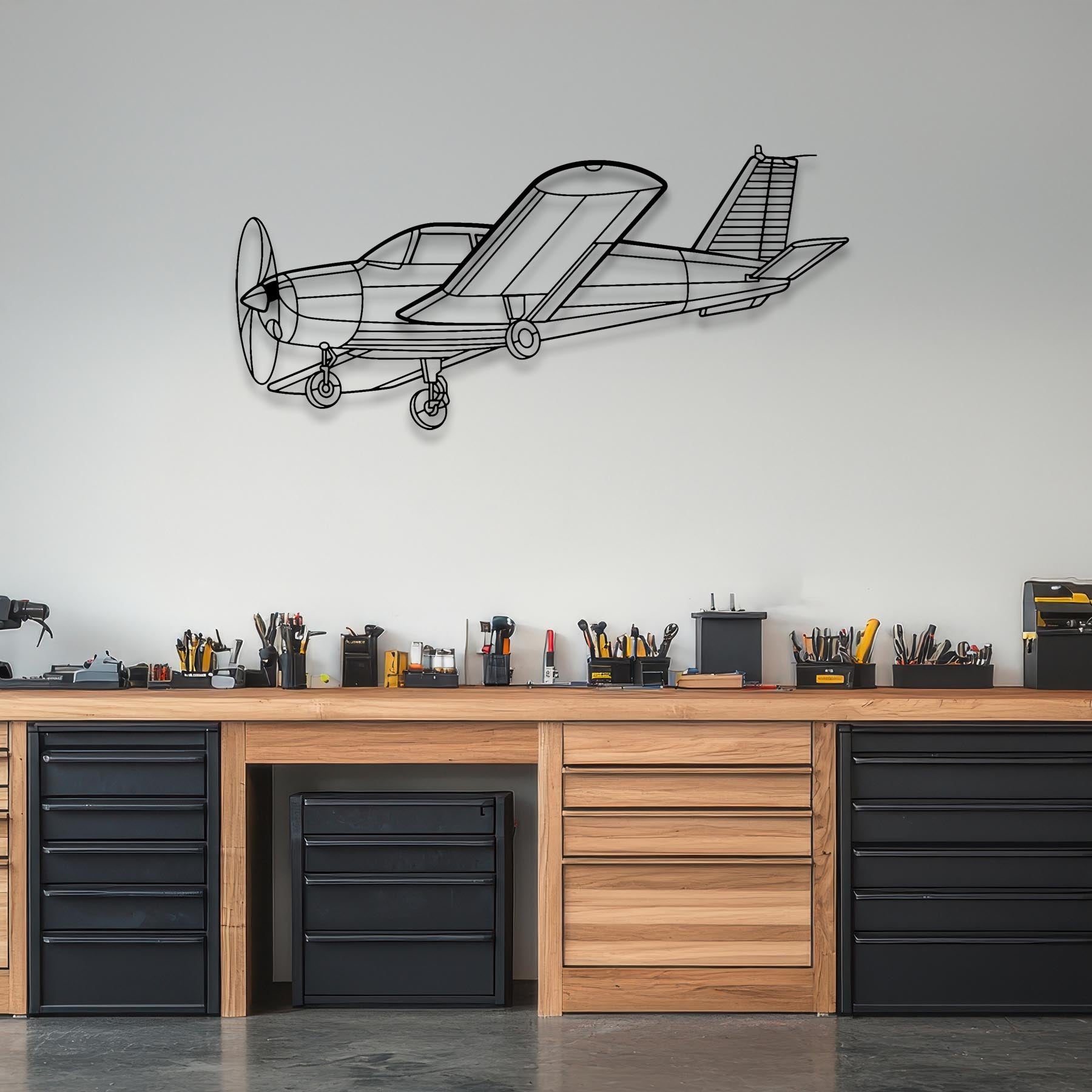 P28A Cherokee 1972 Angle Metal Aircraft Wall Art - NCP0485