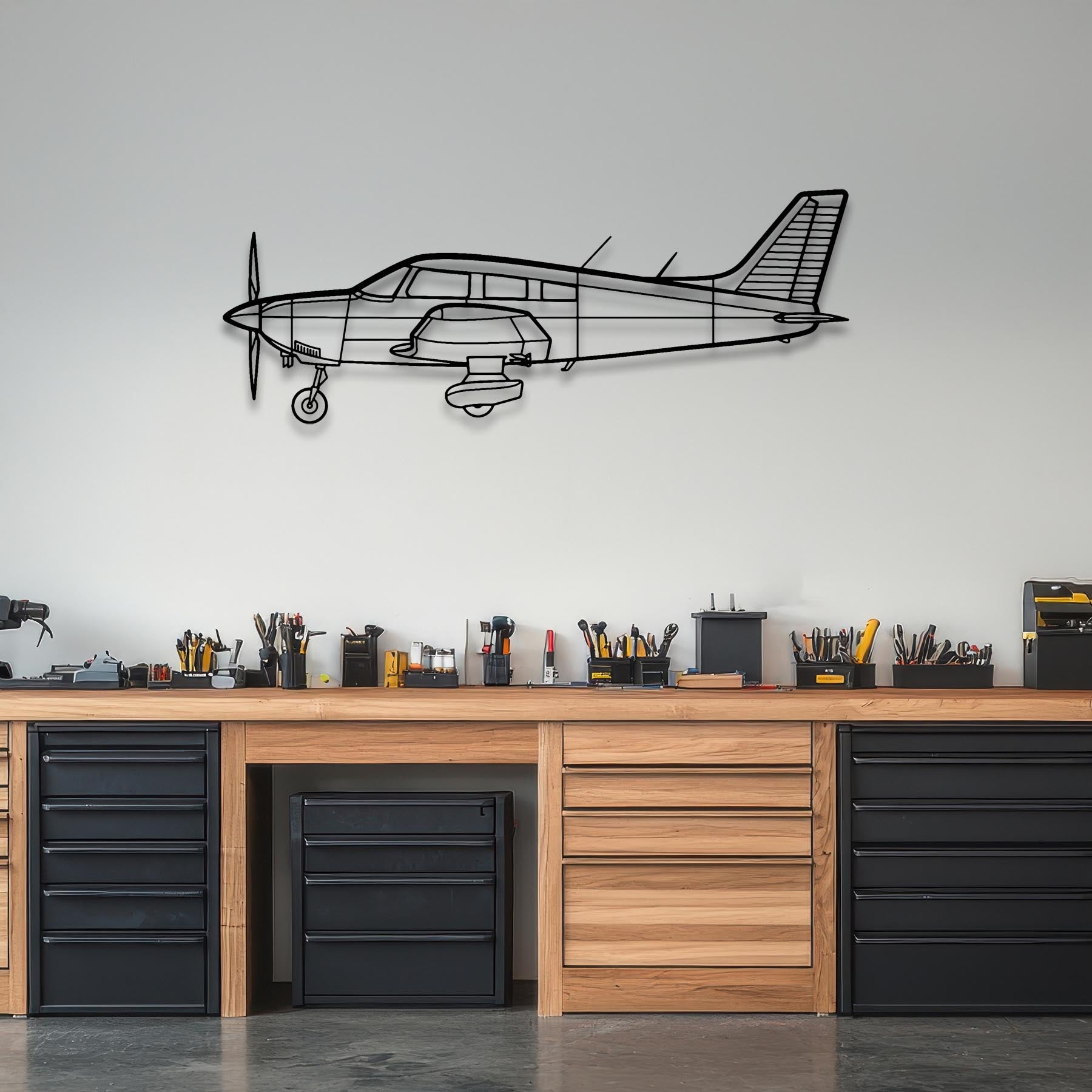 PA-28-181 Archer Metal Aircraft Wall Art - NCP0292