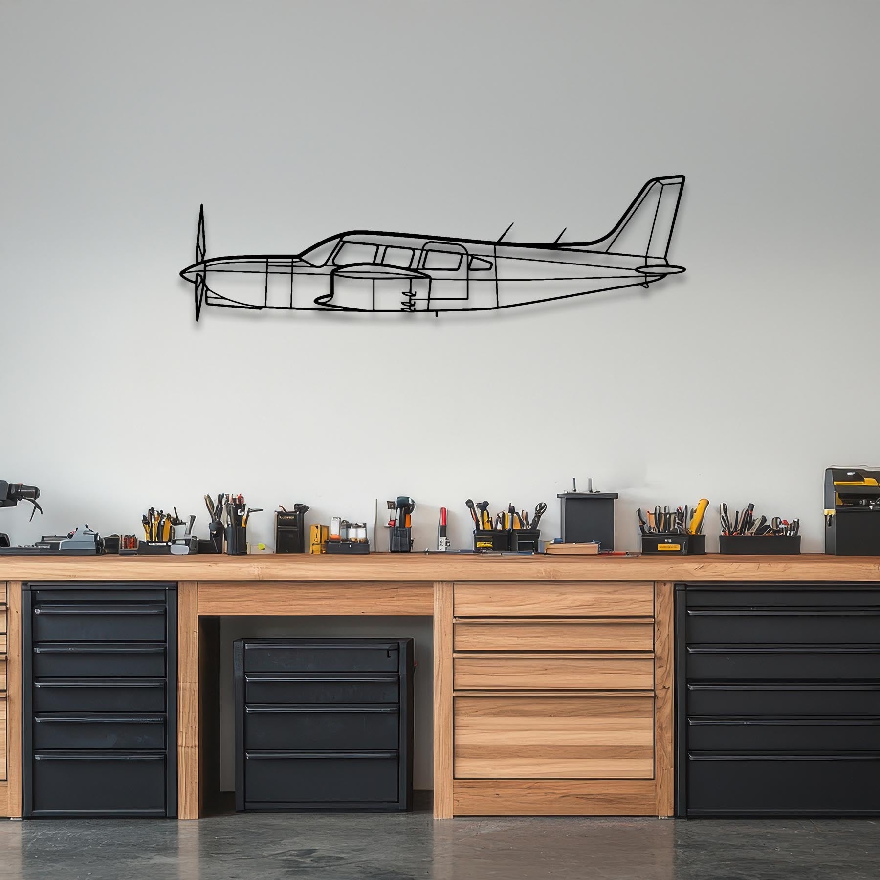 PA-32R-301T Metal Aircraft Wall Art - NCP0293