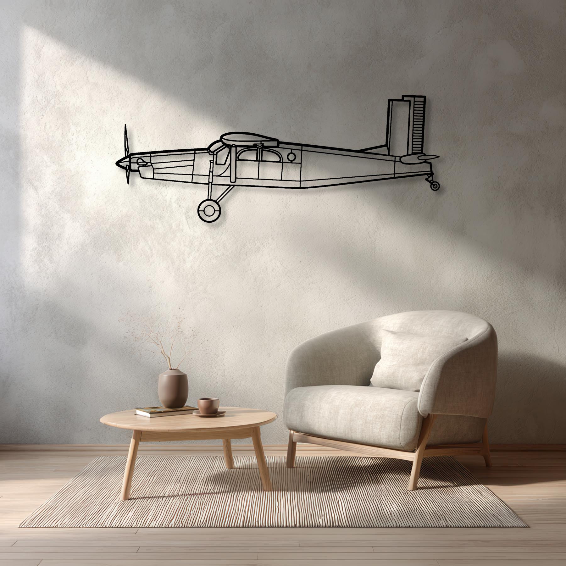 PC-6 B2-H2 Turbo-Porter Metal Aircraft Wall Art - NCP0242