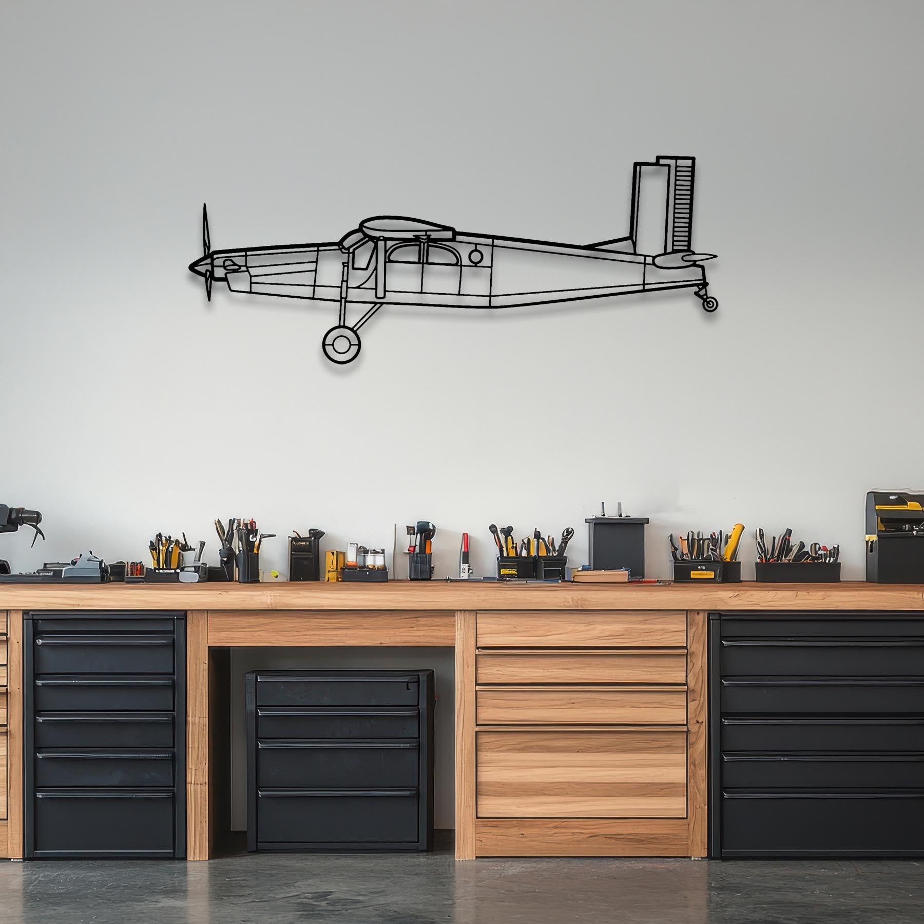 PC-6 B2-H2 Turbo-Porter Metal Aircraft Wall Art - NCP0242