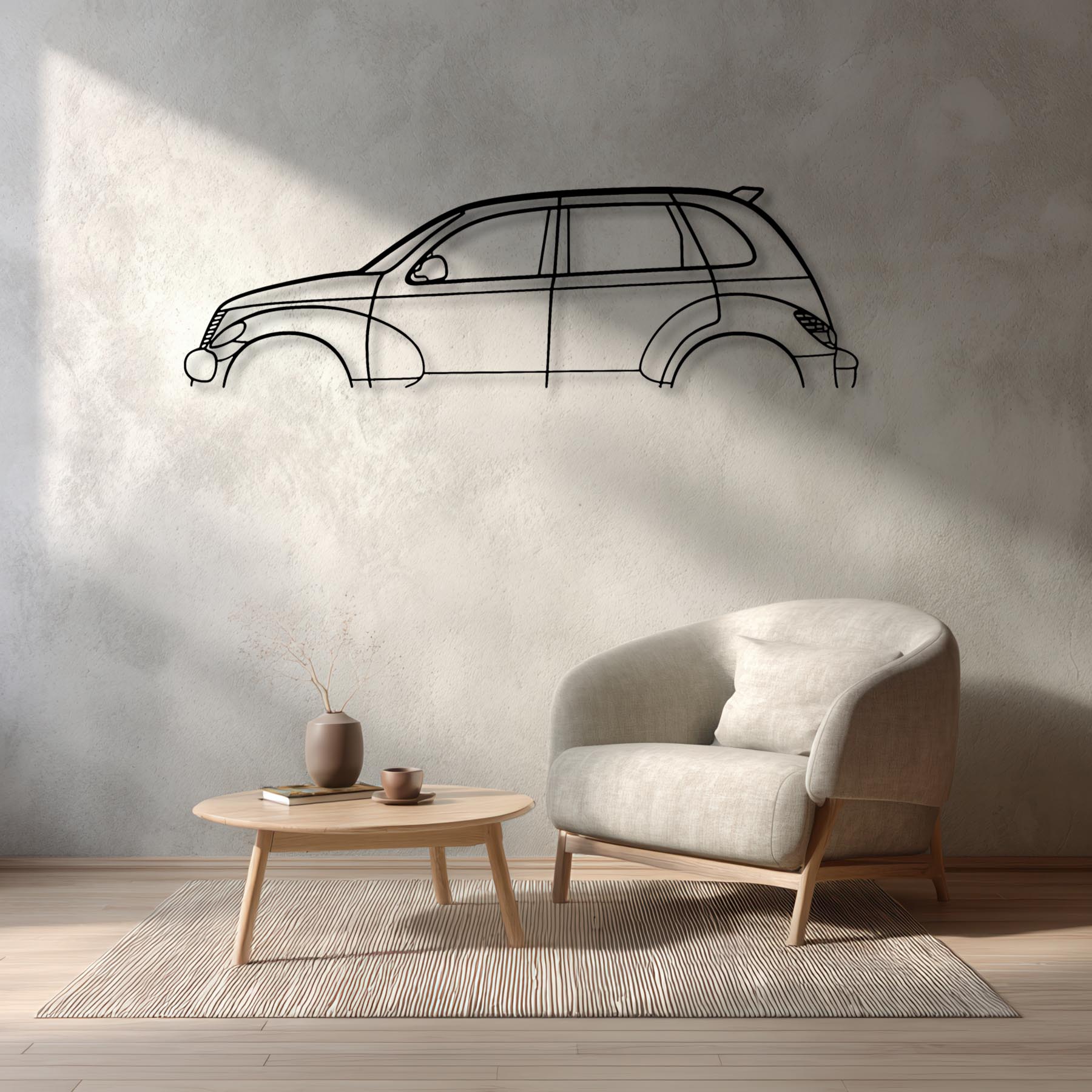 PT Cruiser GT 2005 Classic Silhouette Metal Wall Art