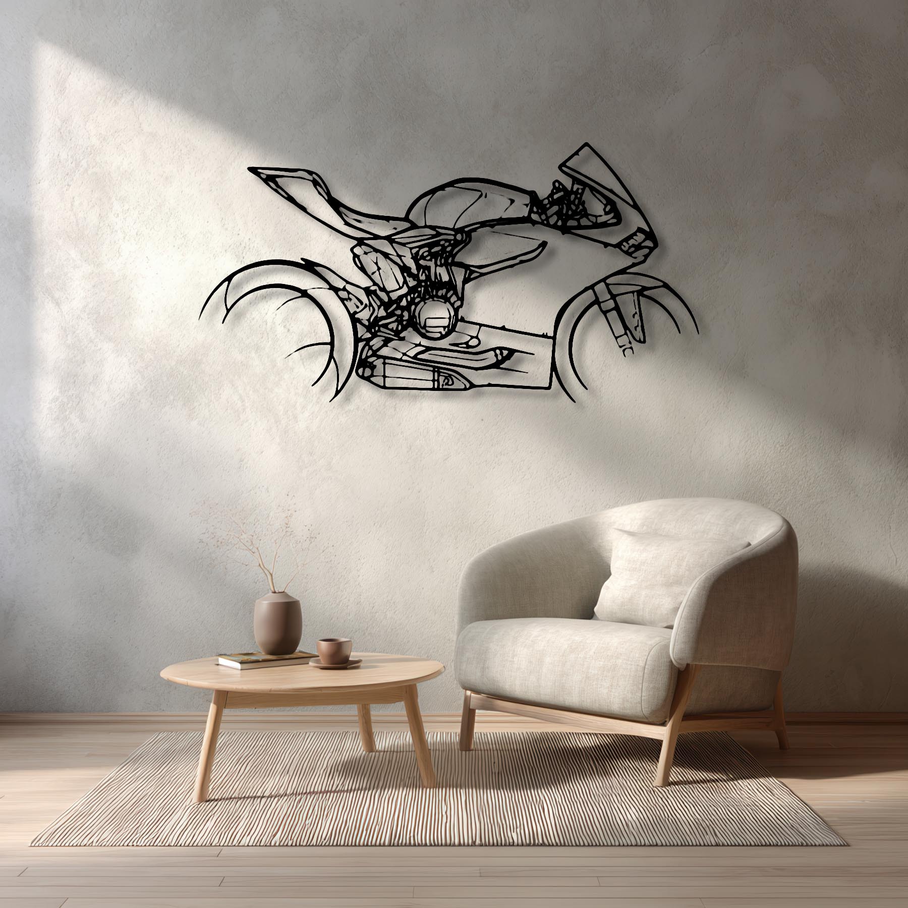Panigale 1199 R 2013 Silhouette Metal Wall Art