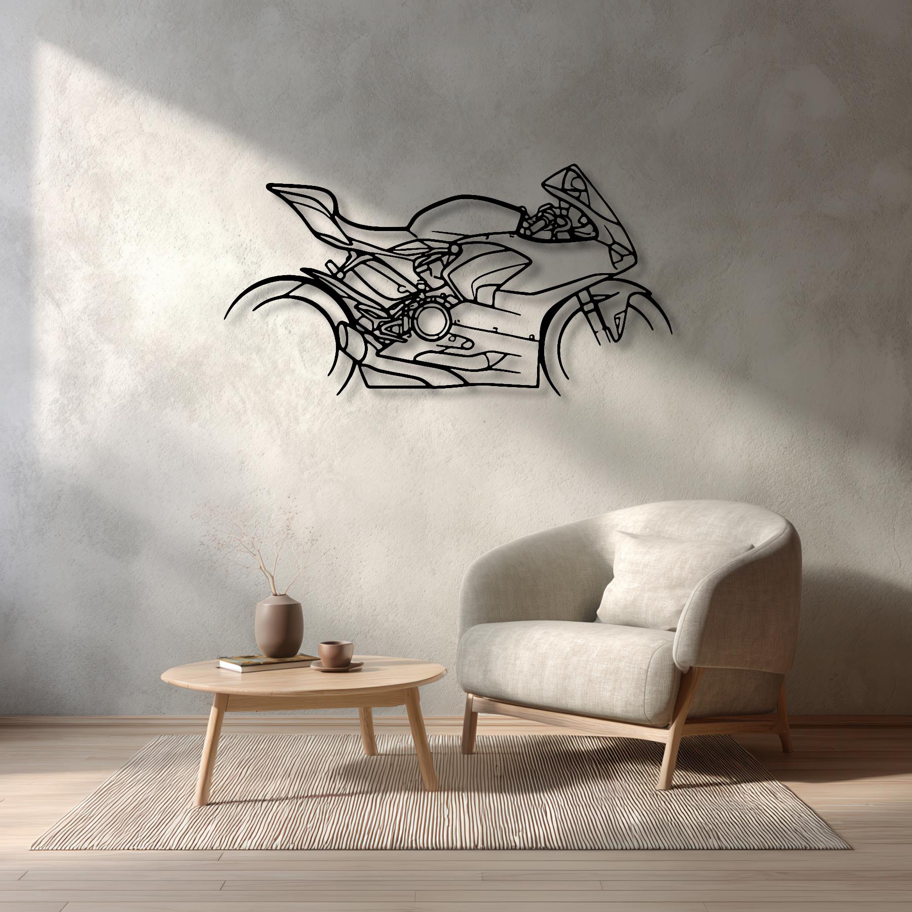 Panigale V2 2021 Silhouette Metal Wall Art