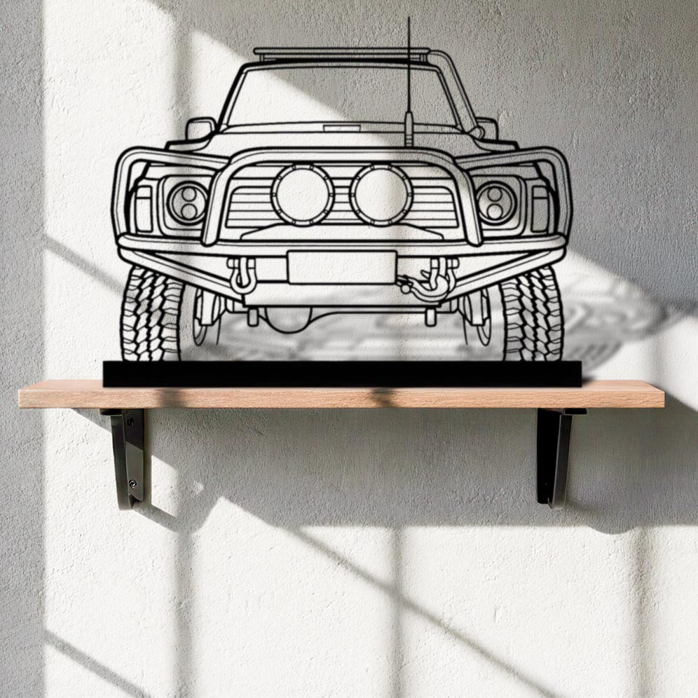 Patrol 1990 Front Silhouette Metal Art Stand