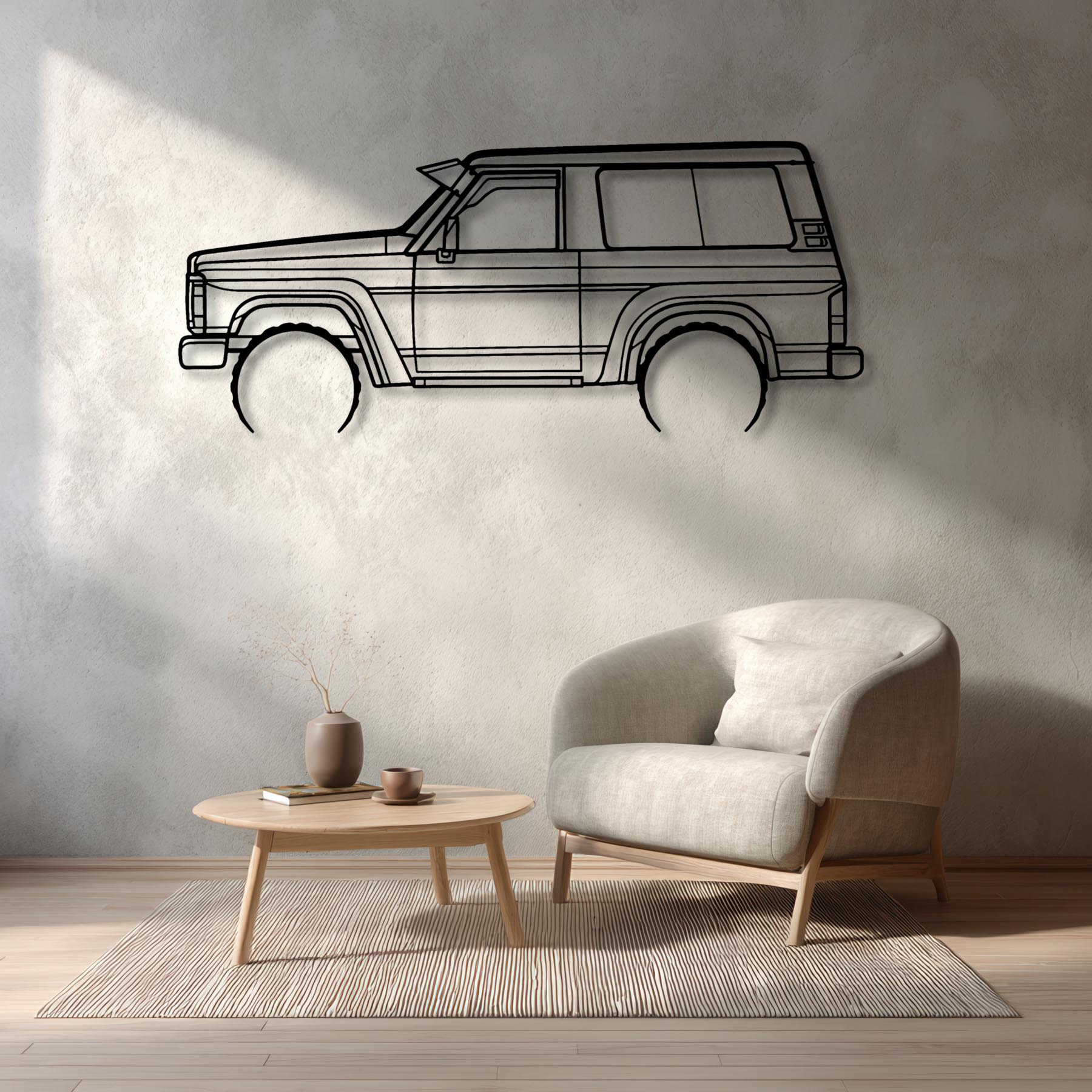 Patrol GQ 1988 Detailed Silhouette Metal Wall Art