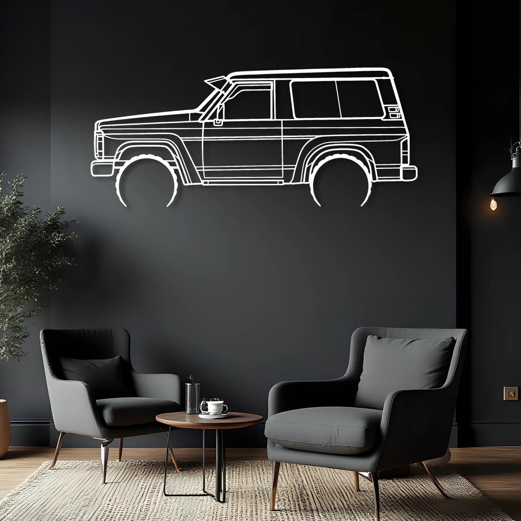Patrol GQ 1988 Detailed Silhouette Metal Wall Art