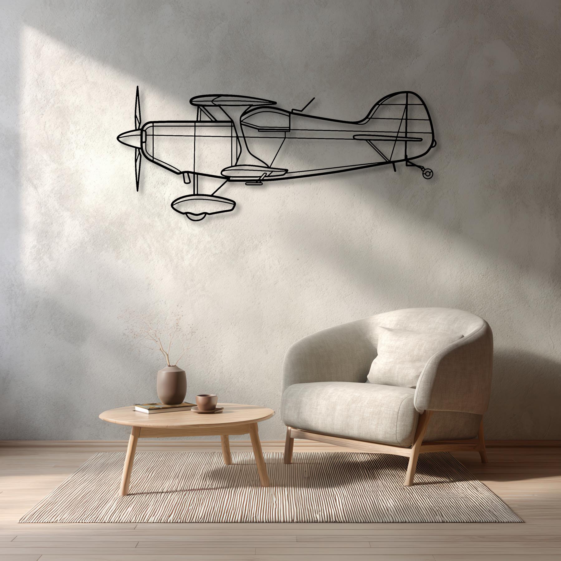 Pitts S-1T Metal Aircraft Wall Art - NCP0243