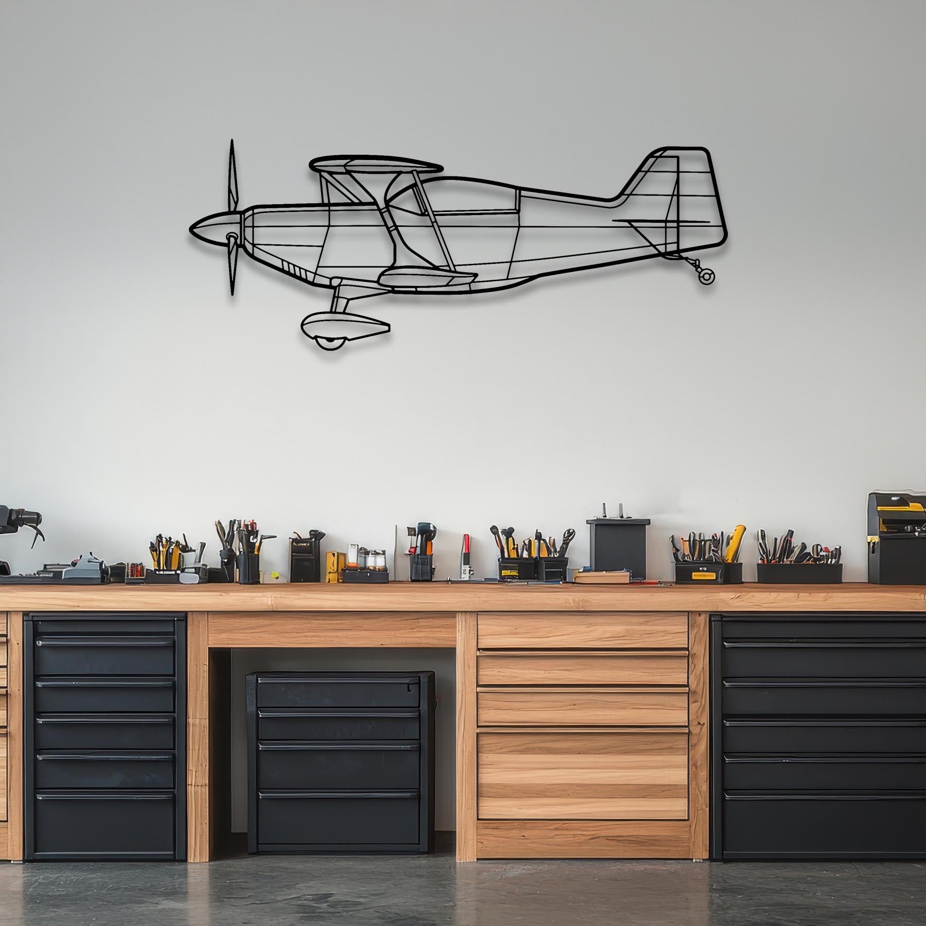 Pitts S2-C Metal Aircraft Wall Art - NCP0440