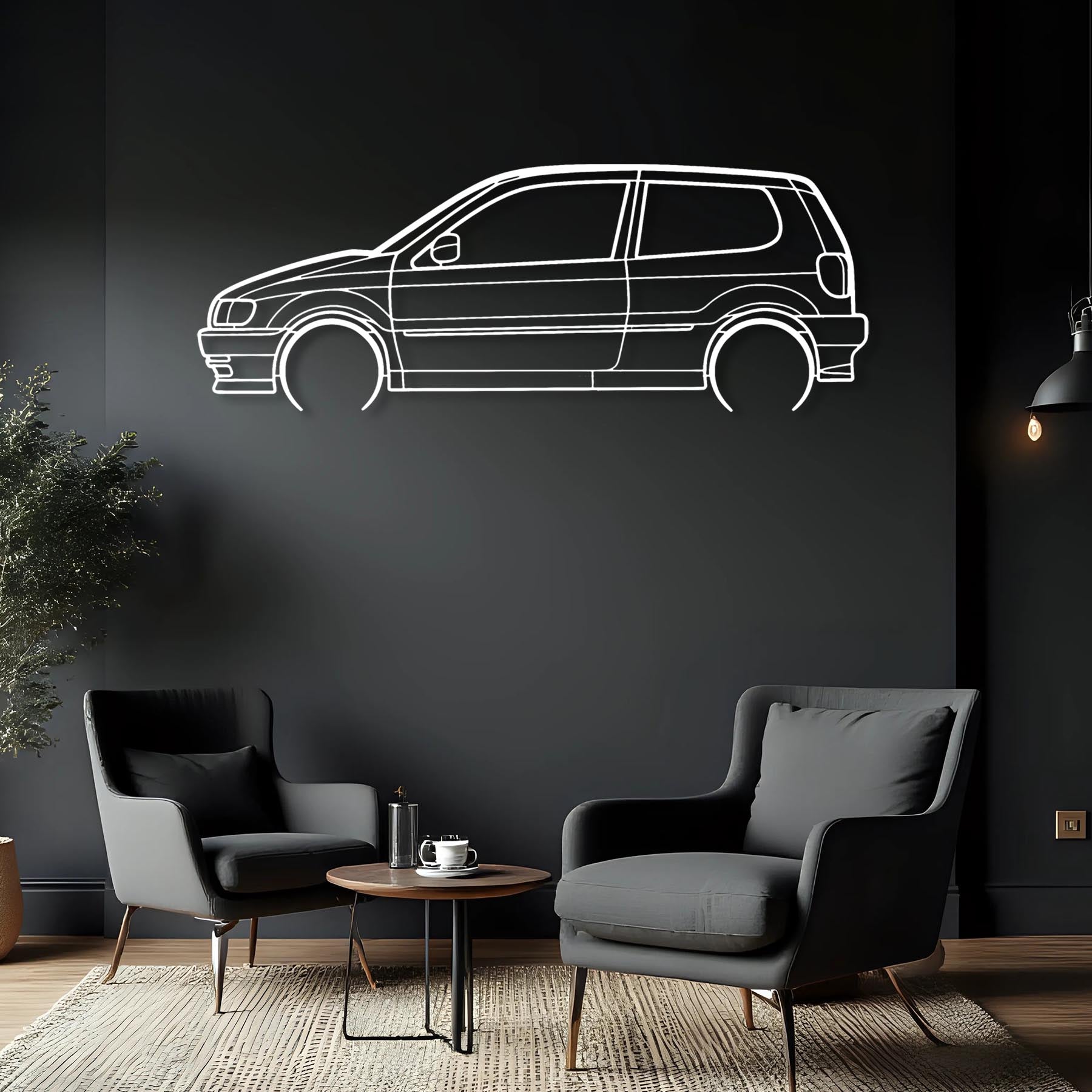 Polo 1995 Detailed Silhouette Metal Wall Art