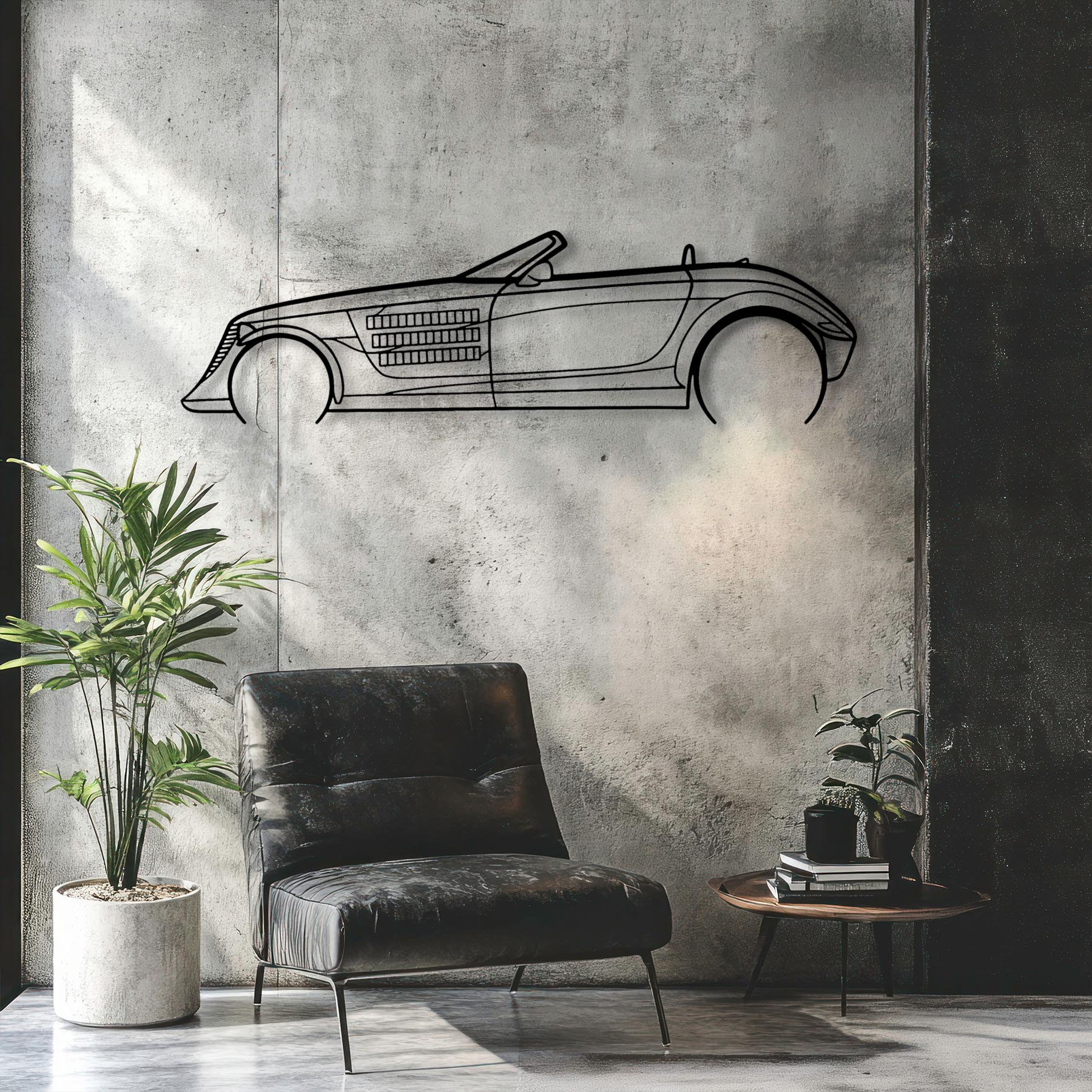 Prowler Detailed Silhouette Metal Wall Art