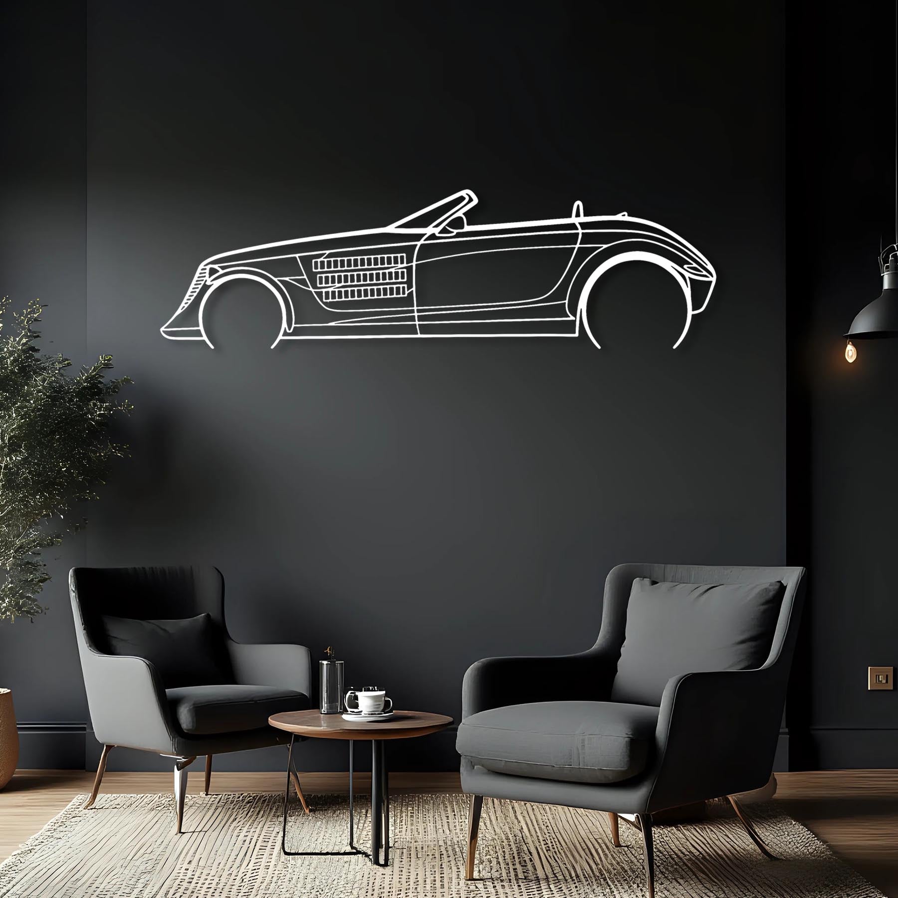 Prowler Detailed Silhouette Metal Wall Art