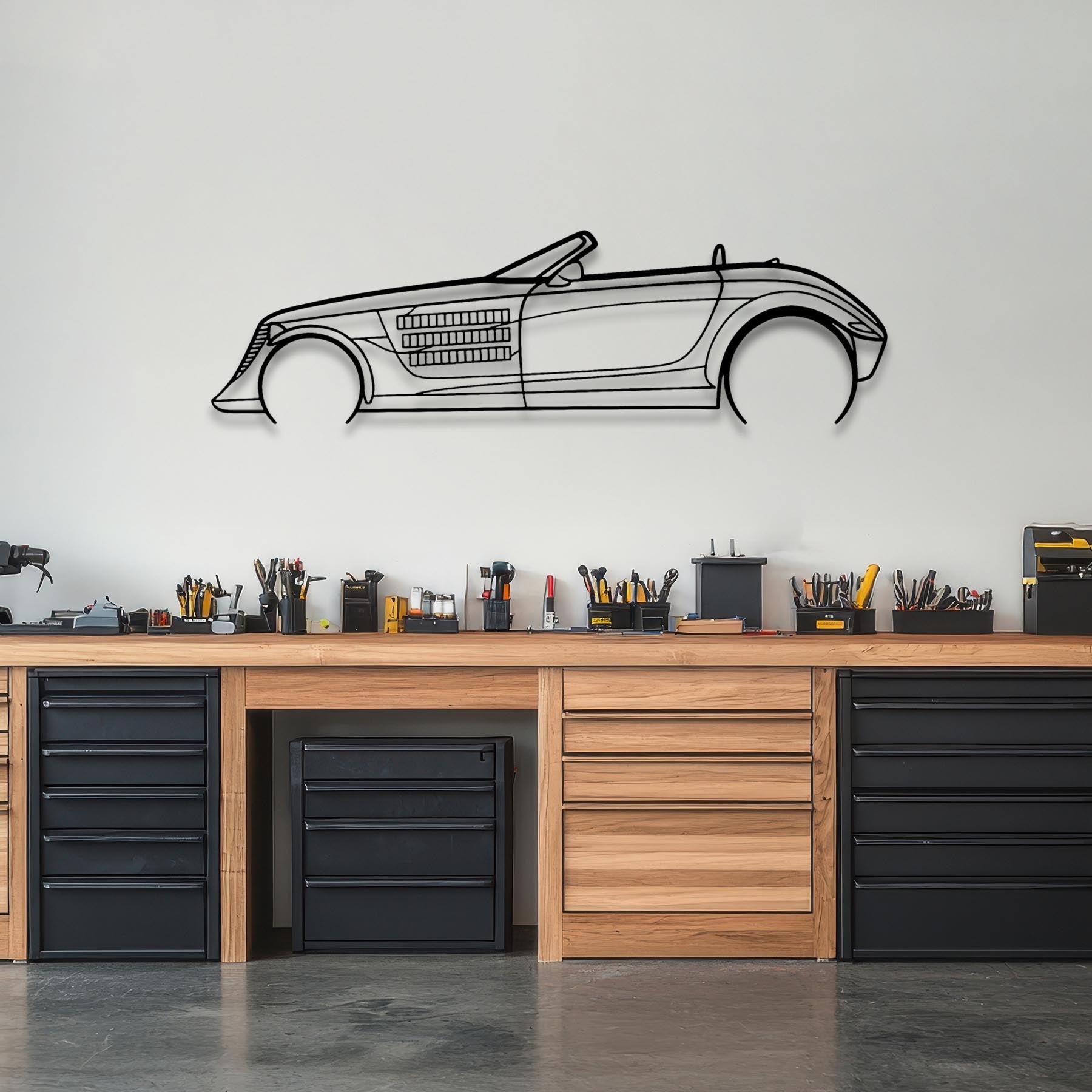 Prowler Detailed Silhouette Metal Wall Art