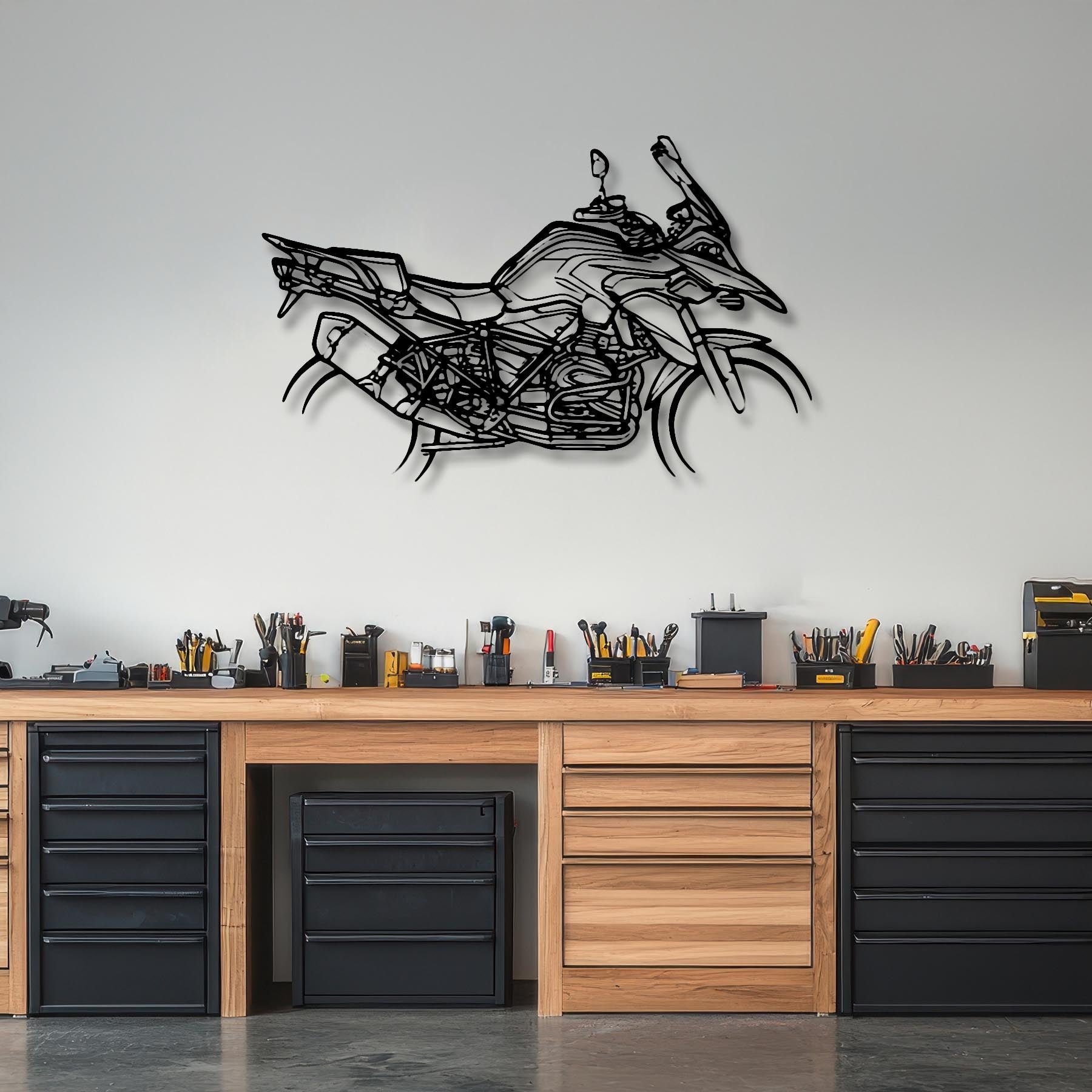 R1200GS 2013 Silhouette Metal Wall Art