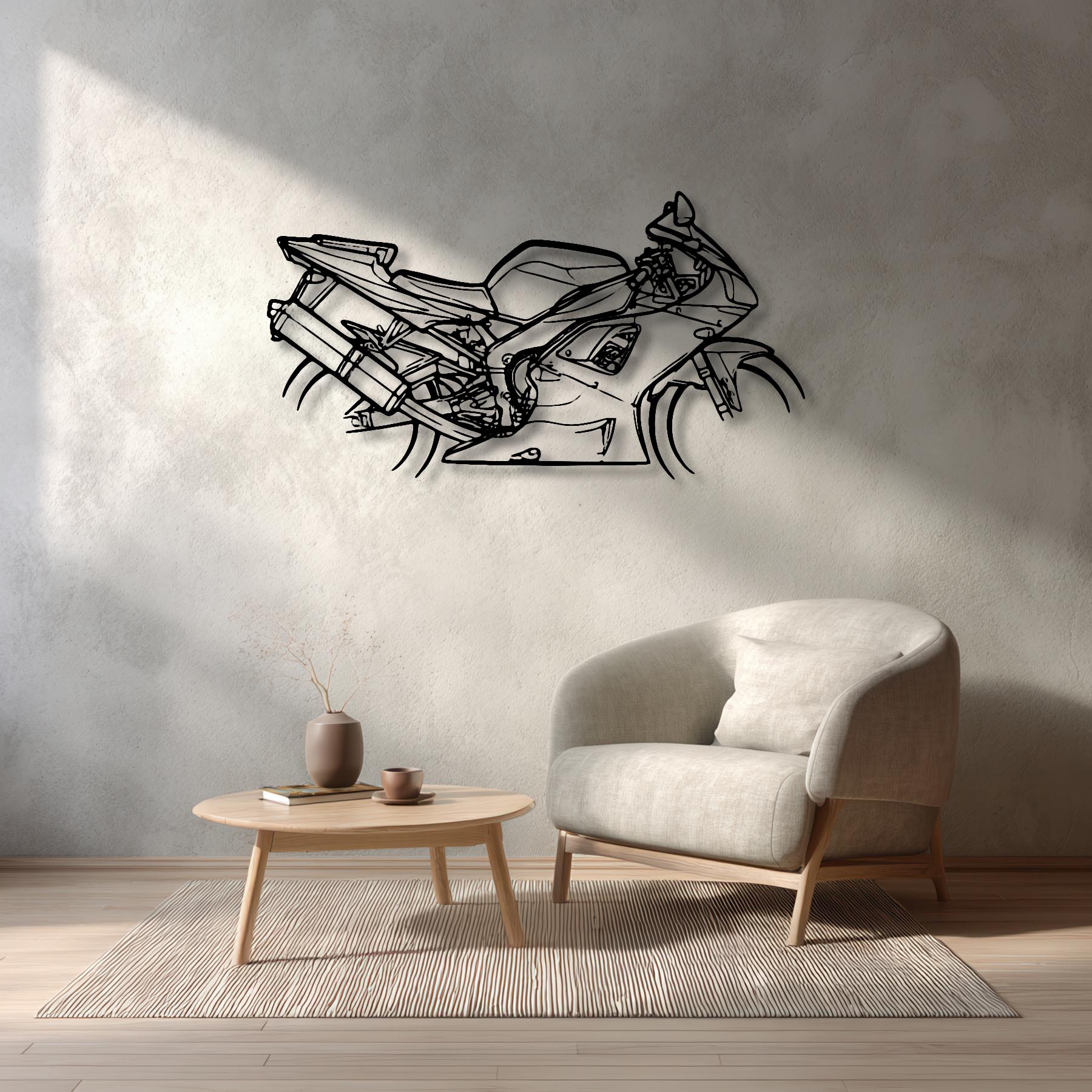 R1 2001 Silhouette Metal Wall Art