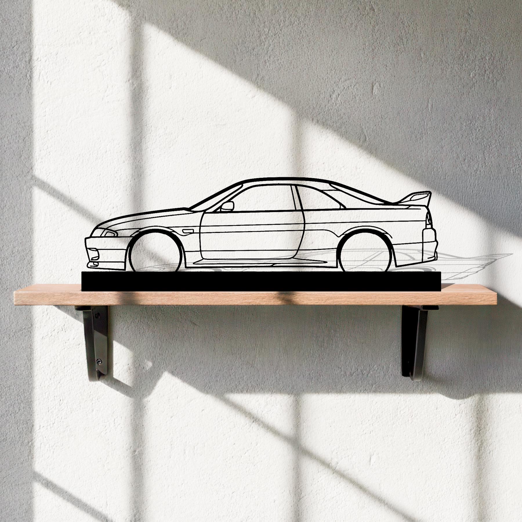 R33 GTR 1995 Silhouette Metal Art Stand