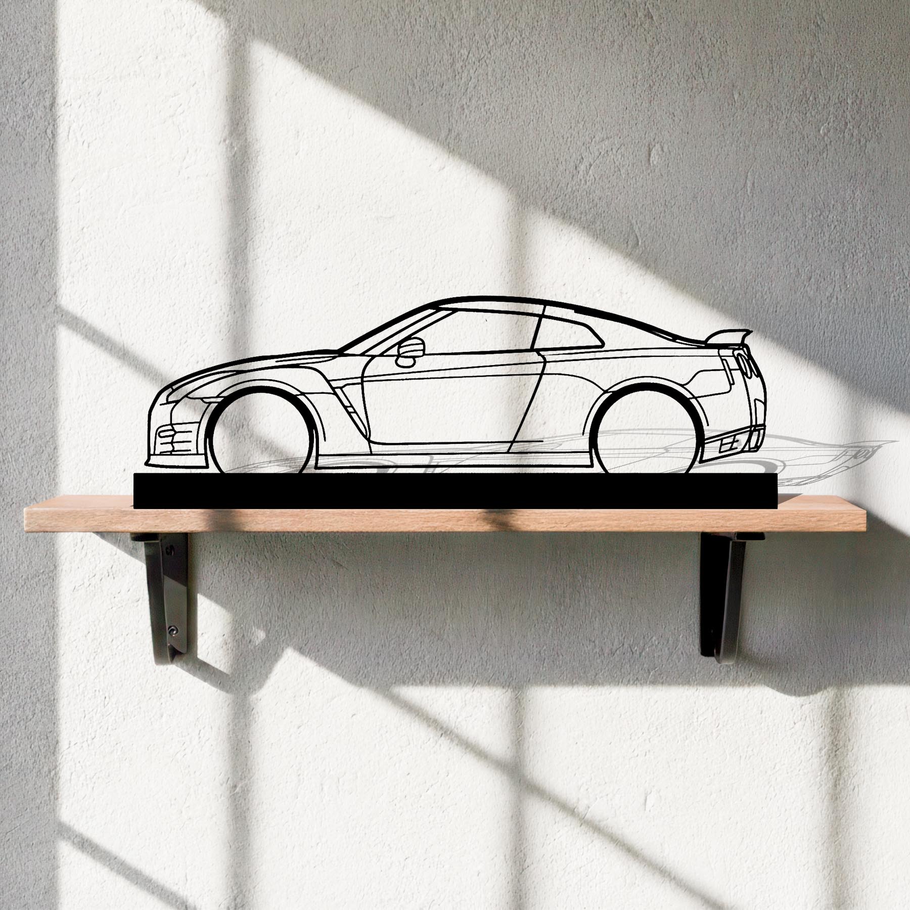 R35 GTR 2012 Silhouette Metal Art Stand
