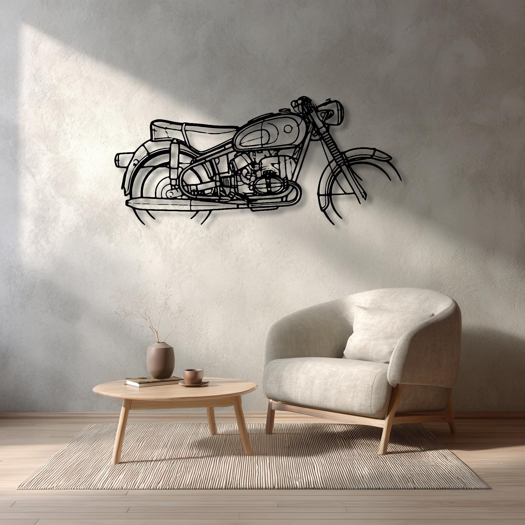 R69US 1968 Silhouette Metal Wall Art