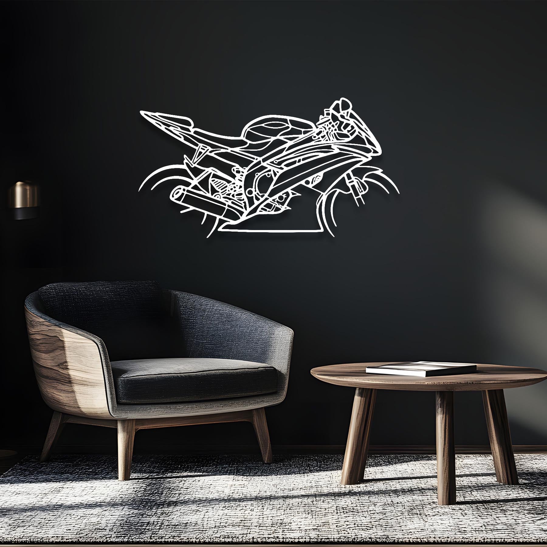 R6 2015 Silhouette Metal Wall Art