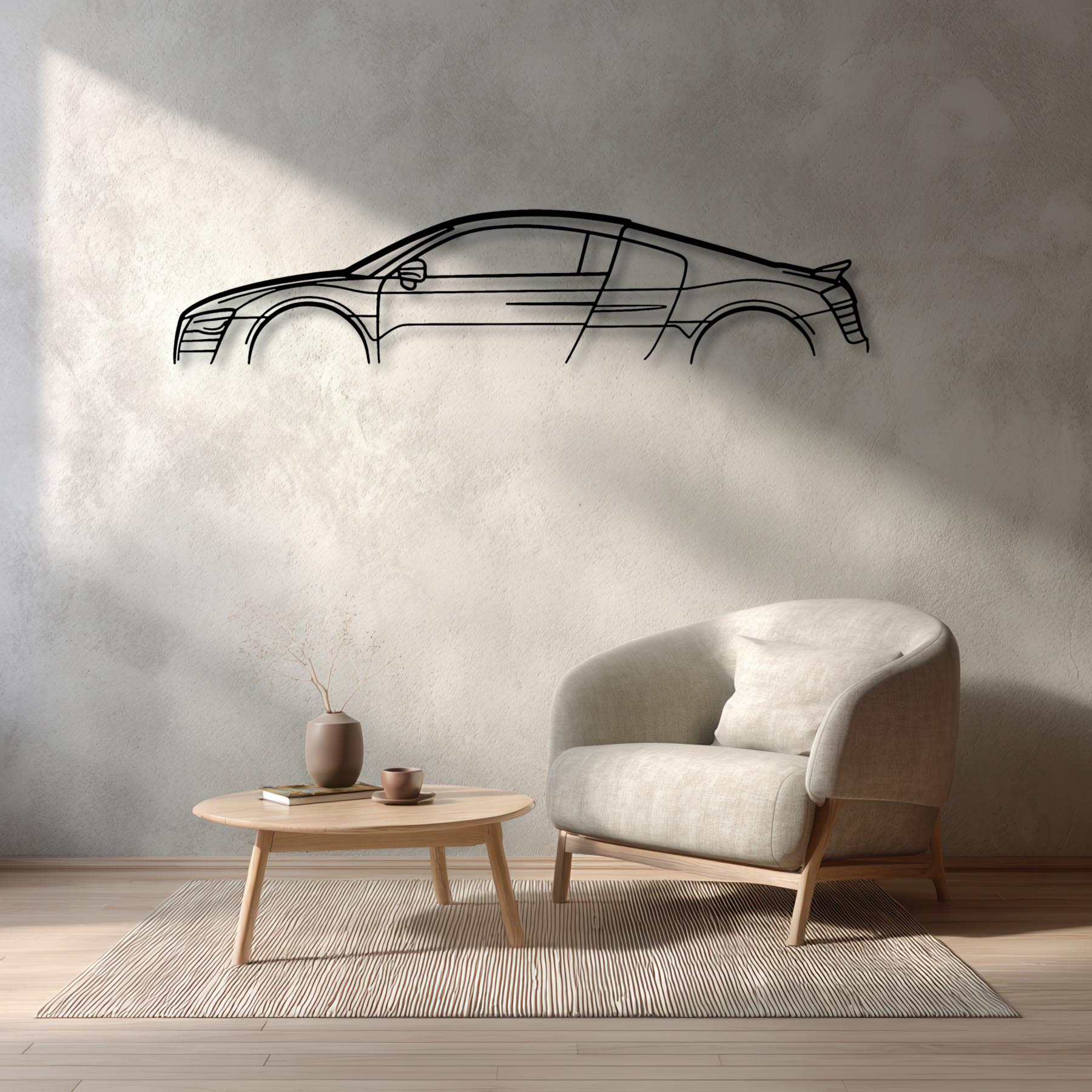 R8 LMX 2015 Classic Silhouette Metal Wall Art
